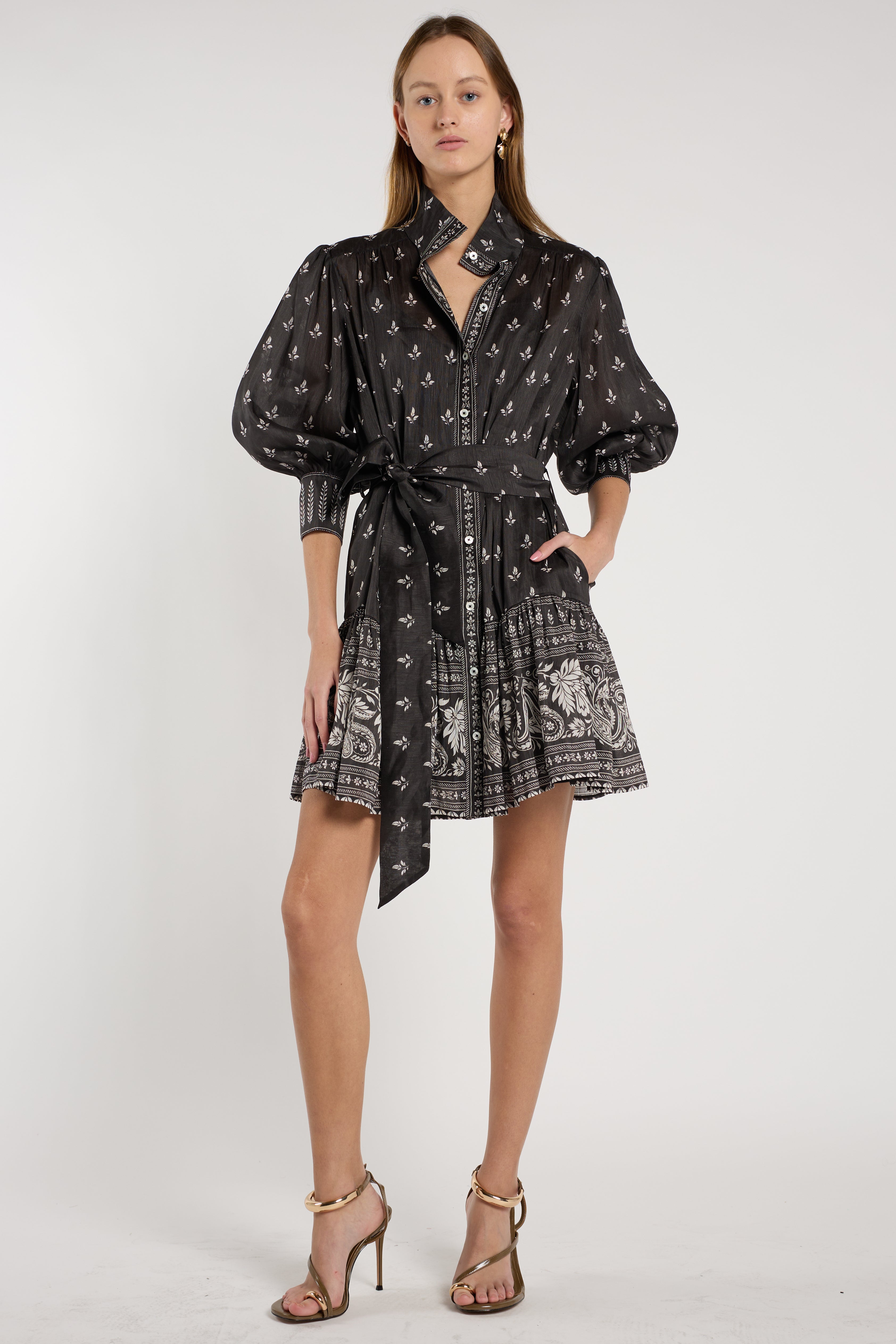 Emi Dress - Wildflower Black