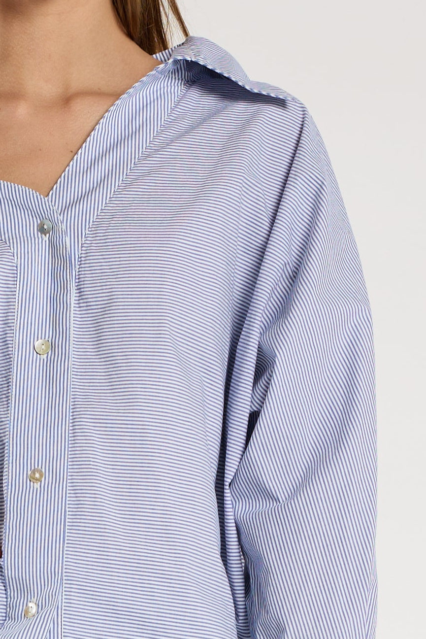 Dasha Top - Blue Stripe