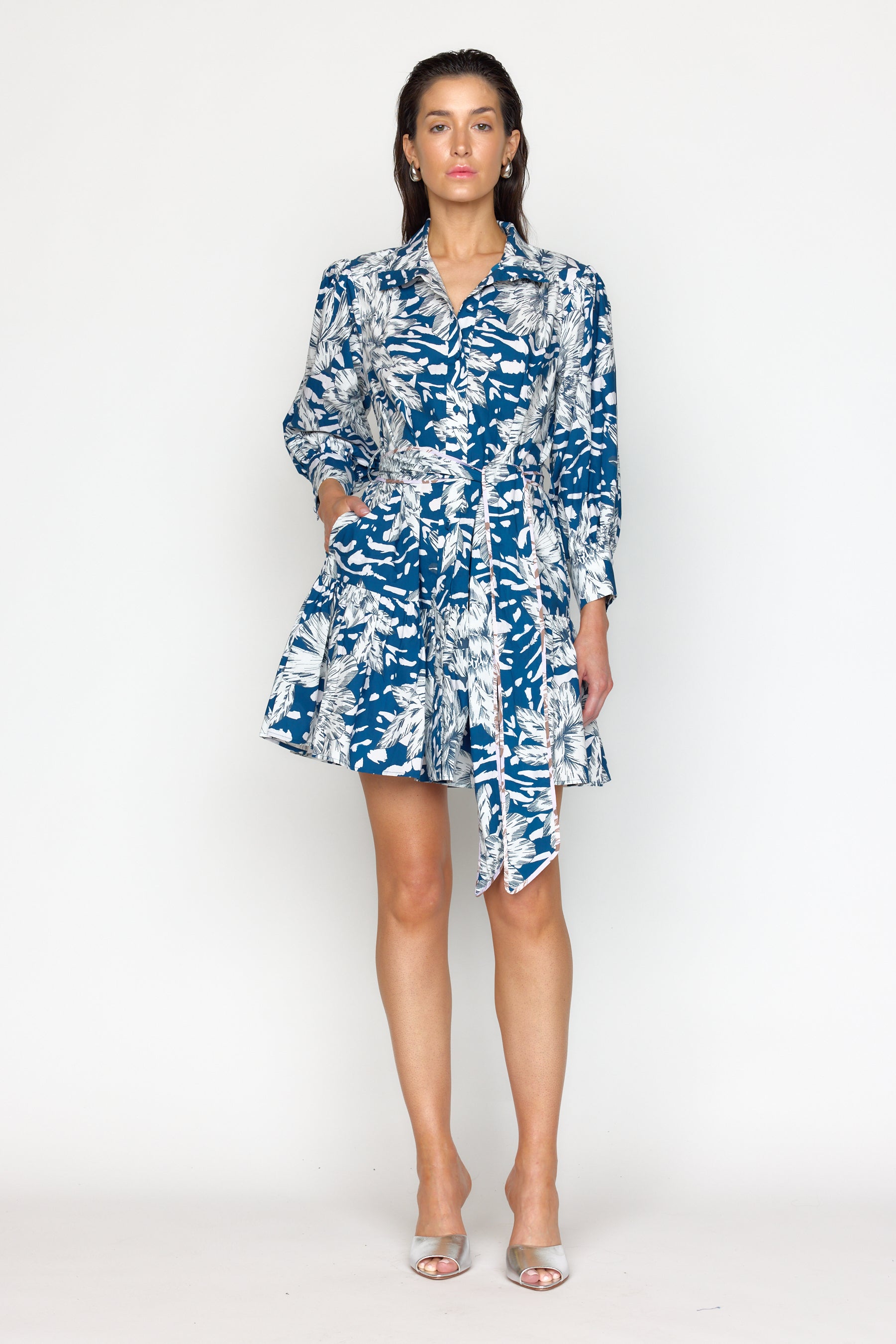 Emi Dress - Navy Lotus