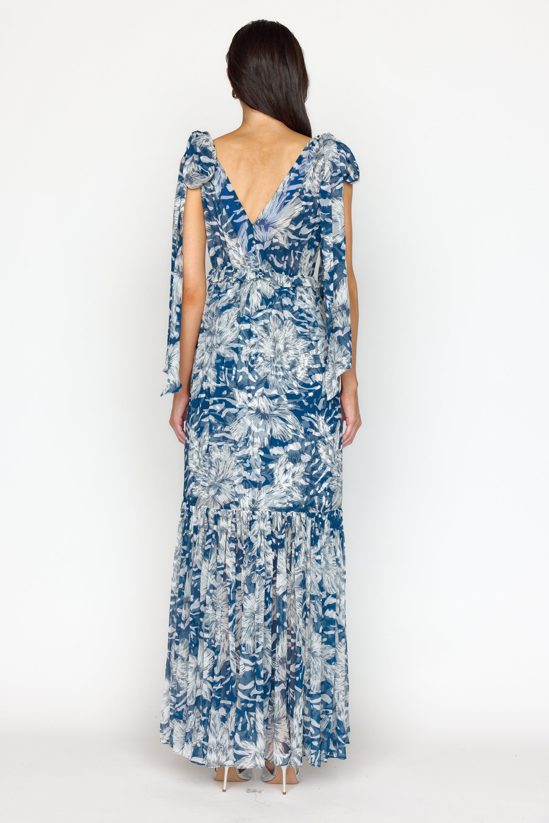 Misha Dress - Navy Lotus