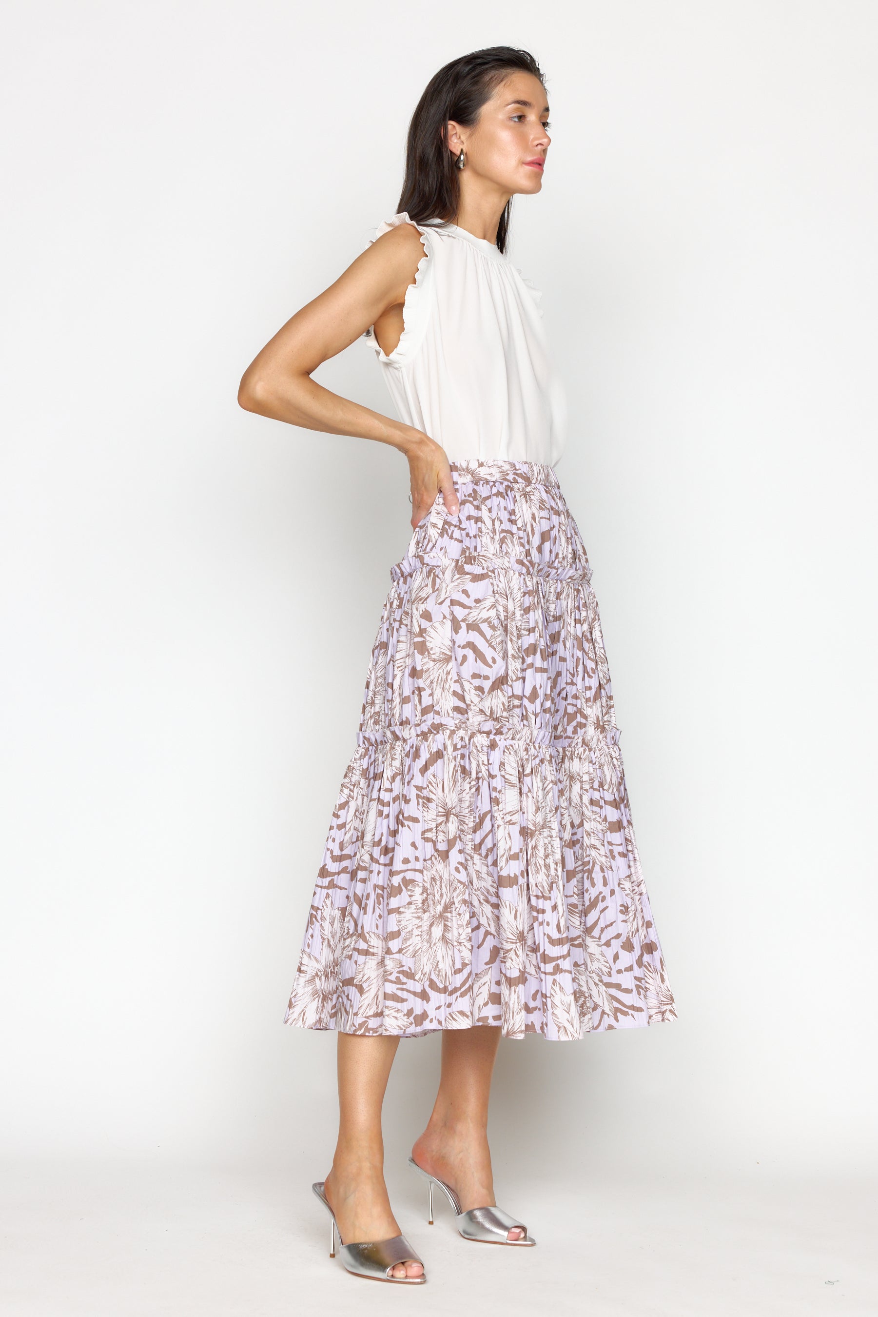 Quinn Skirt - Lilac Lotus