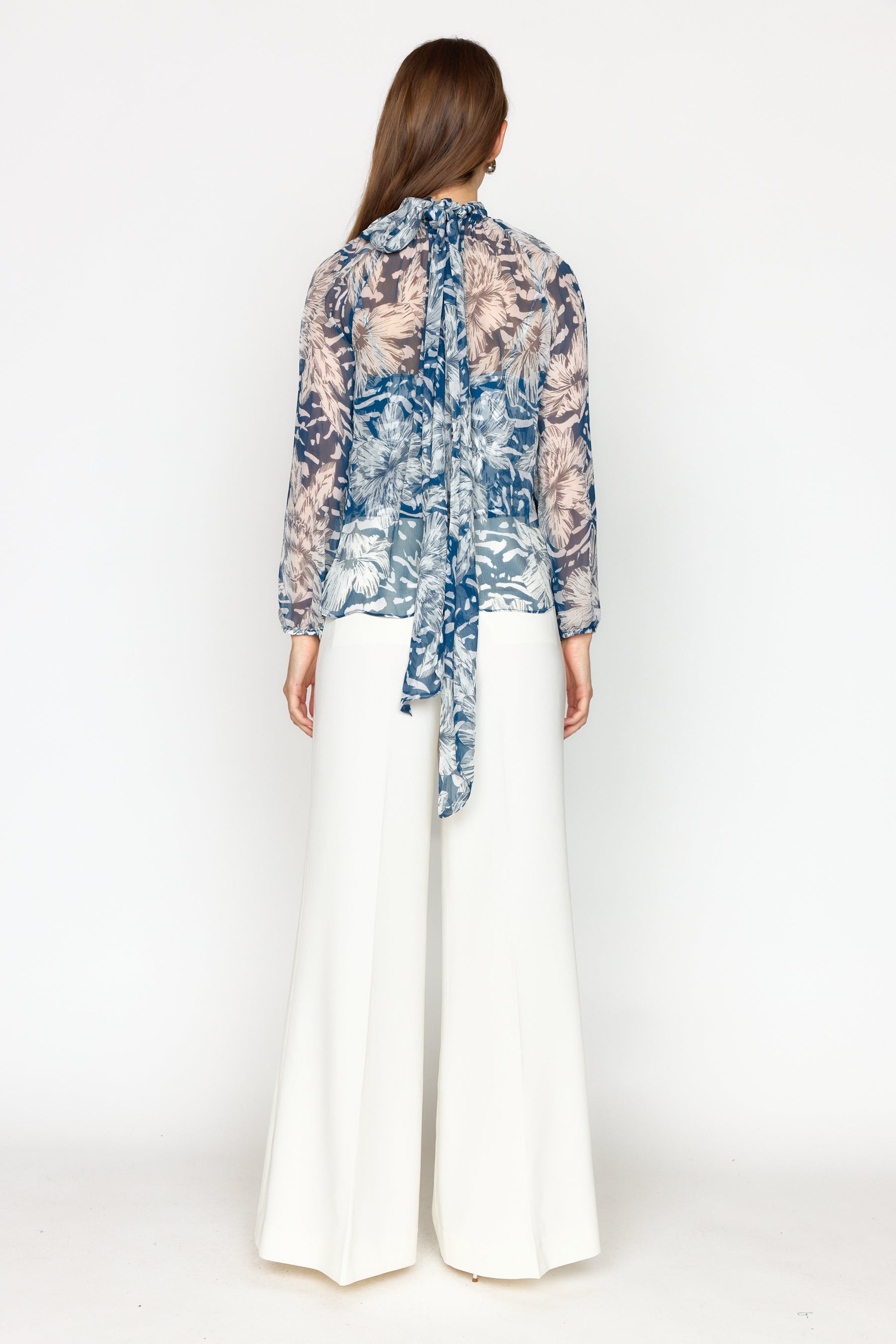 Teagan Blouse - Navy Lotus