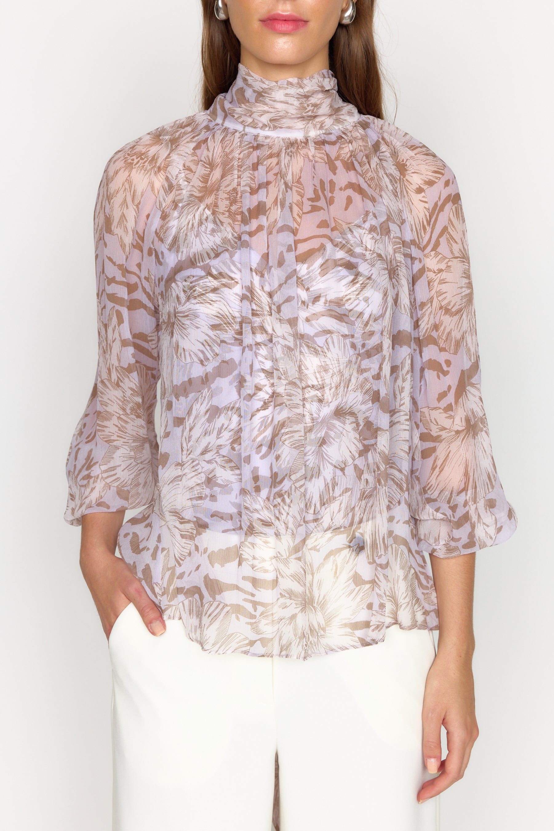 Teagan Blouse - Lilac Lotus