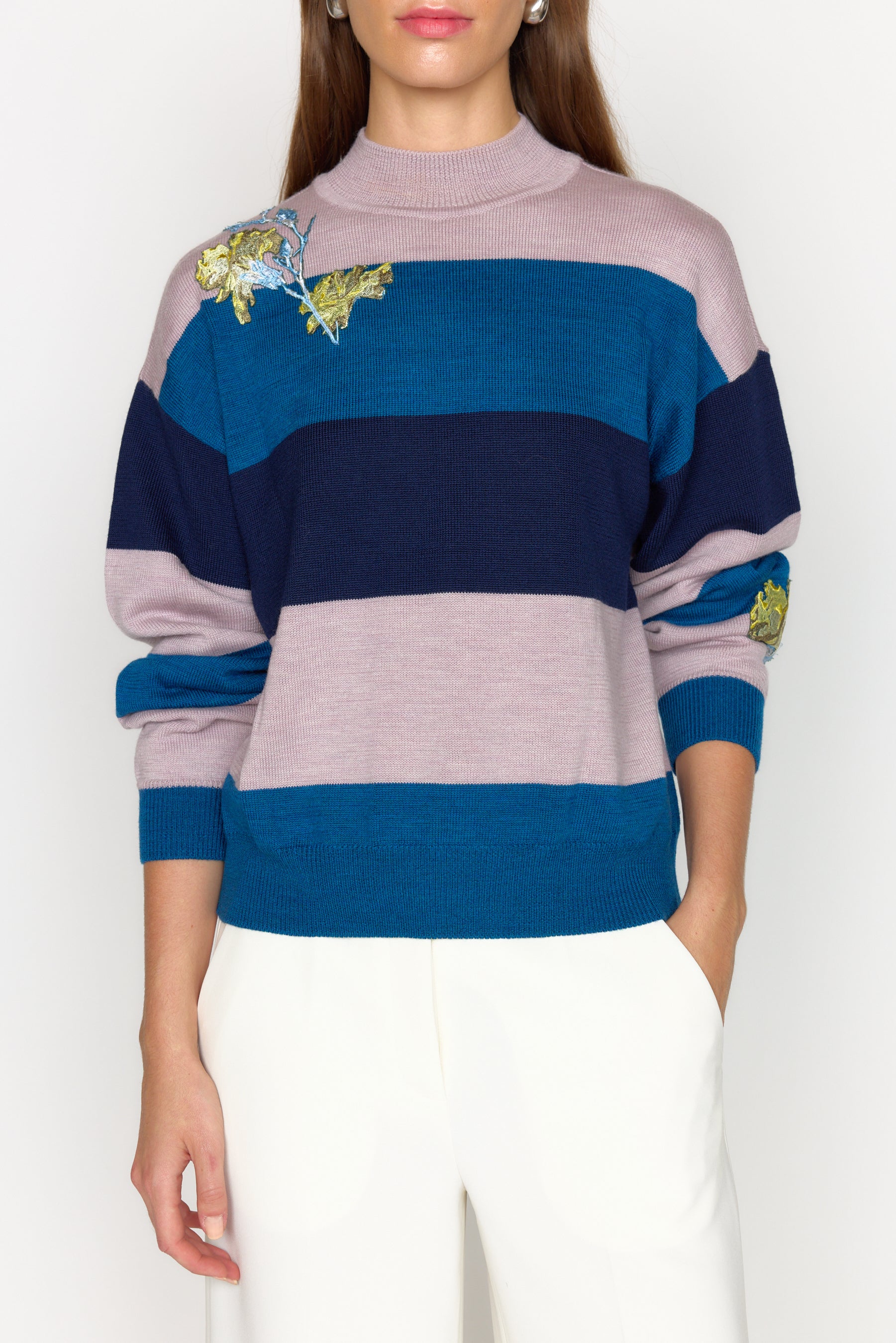 Bianca Sweater - Blue Stripe