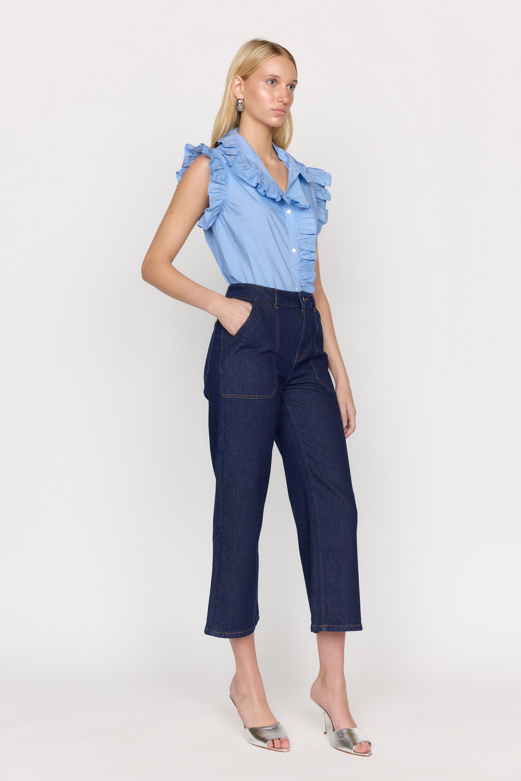 Marfa Top - Vista Blue