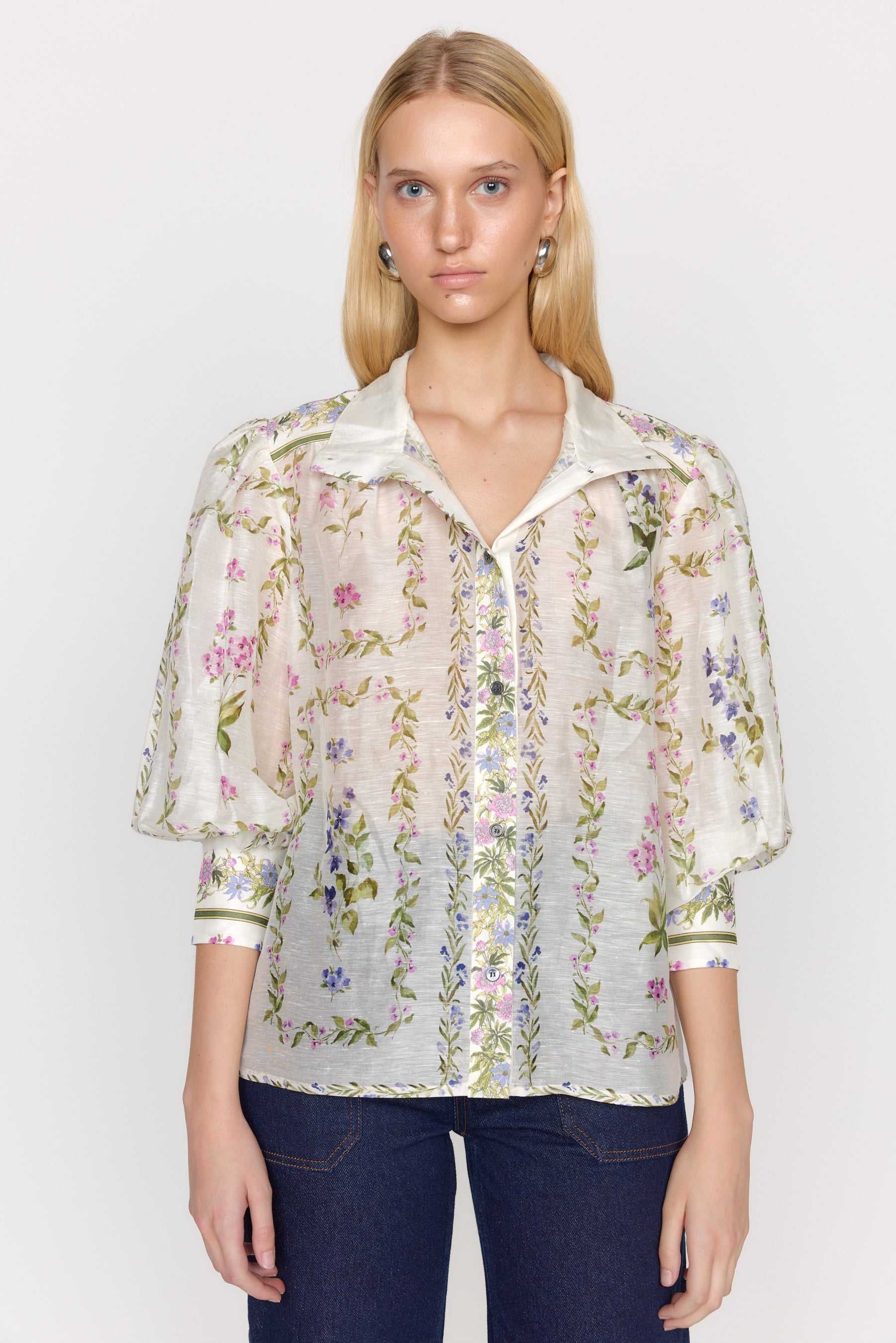 Maisy Top - Mosaic Ivory