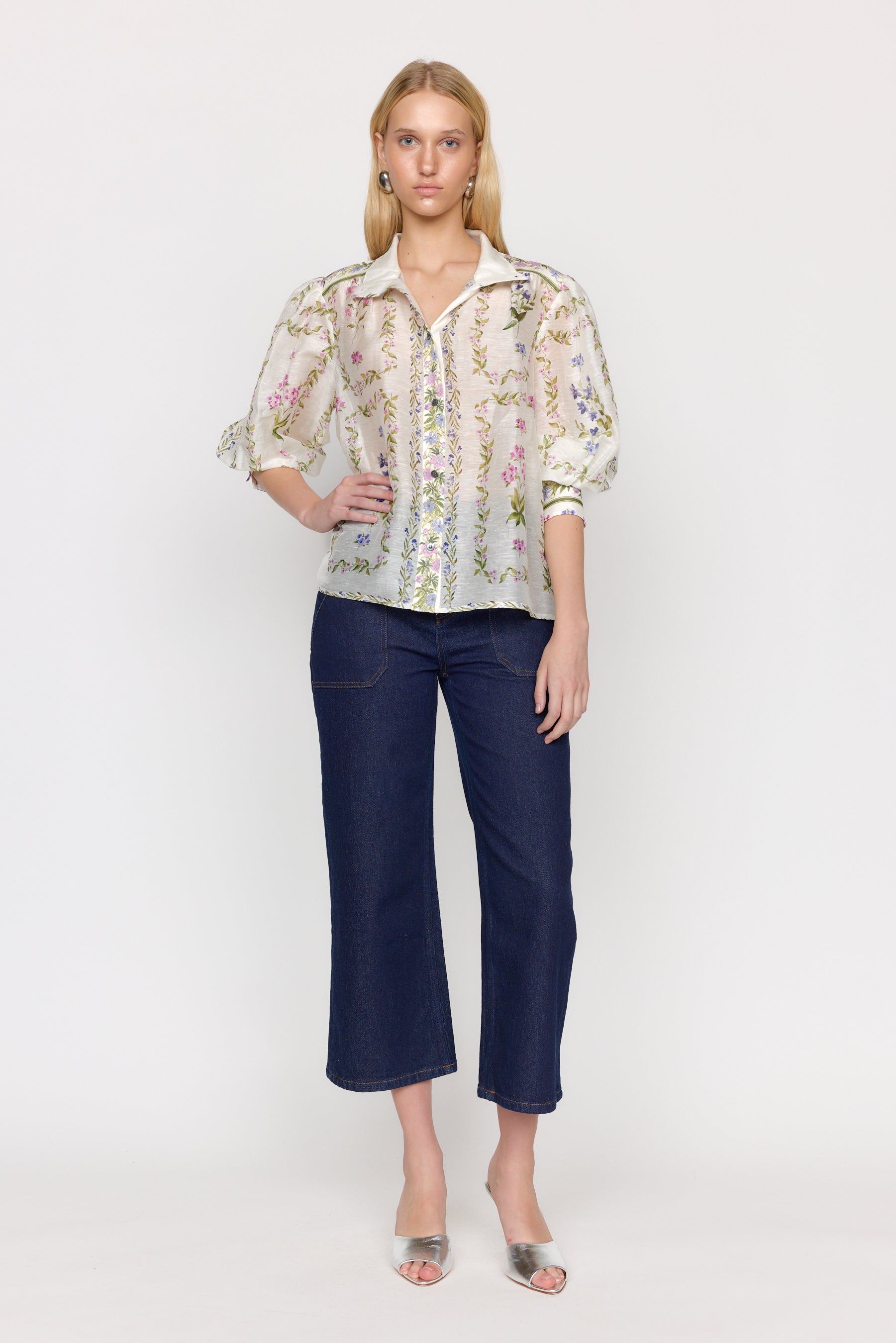 Maisy Top - Mosaic Ivory
