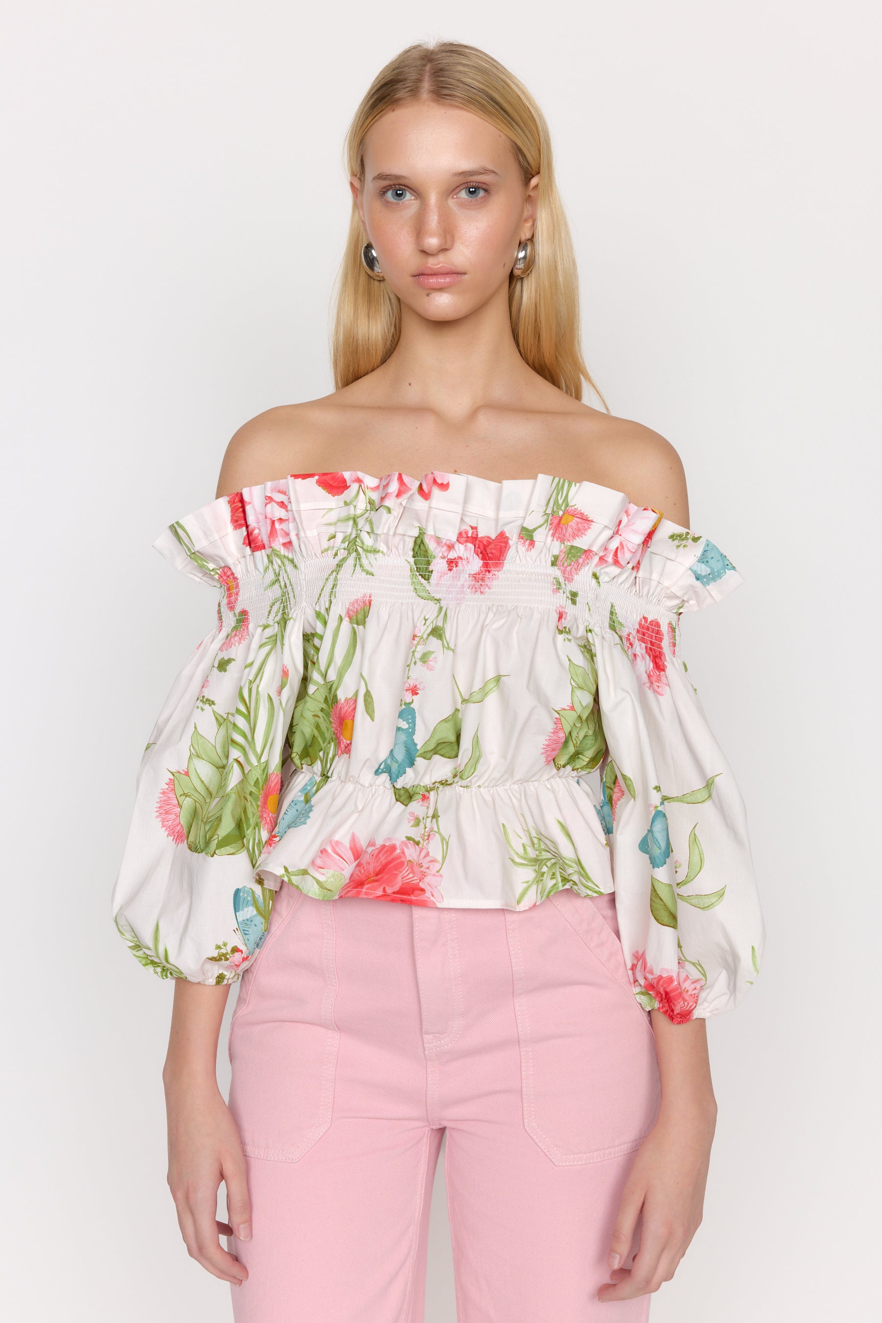Delphi Top - Monarch Ivory