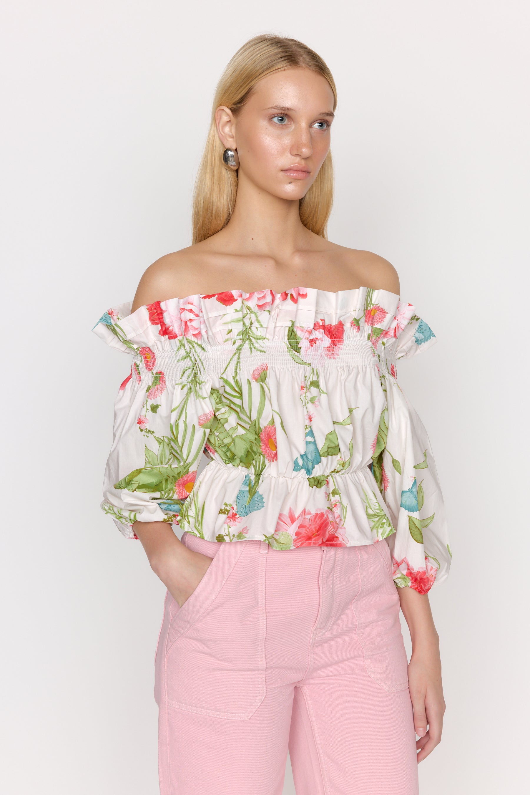 Delphi Top - Monarch Ivory