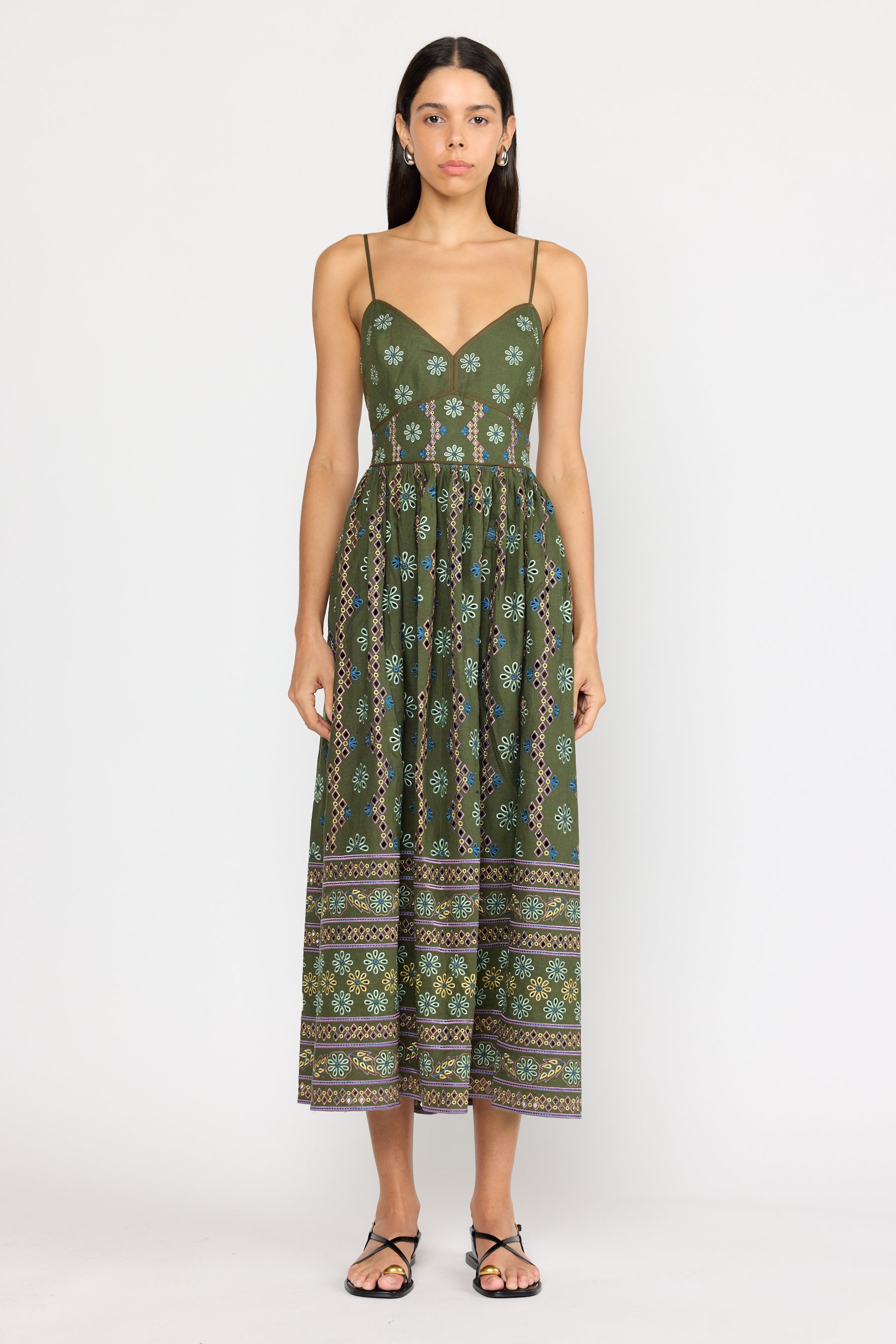 Laurel Dress - Capri Olive