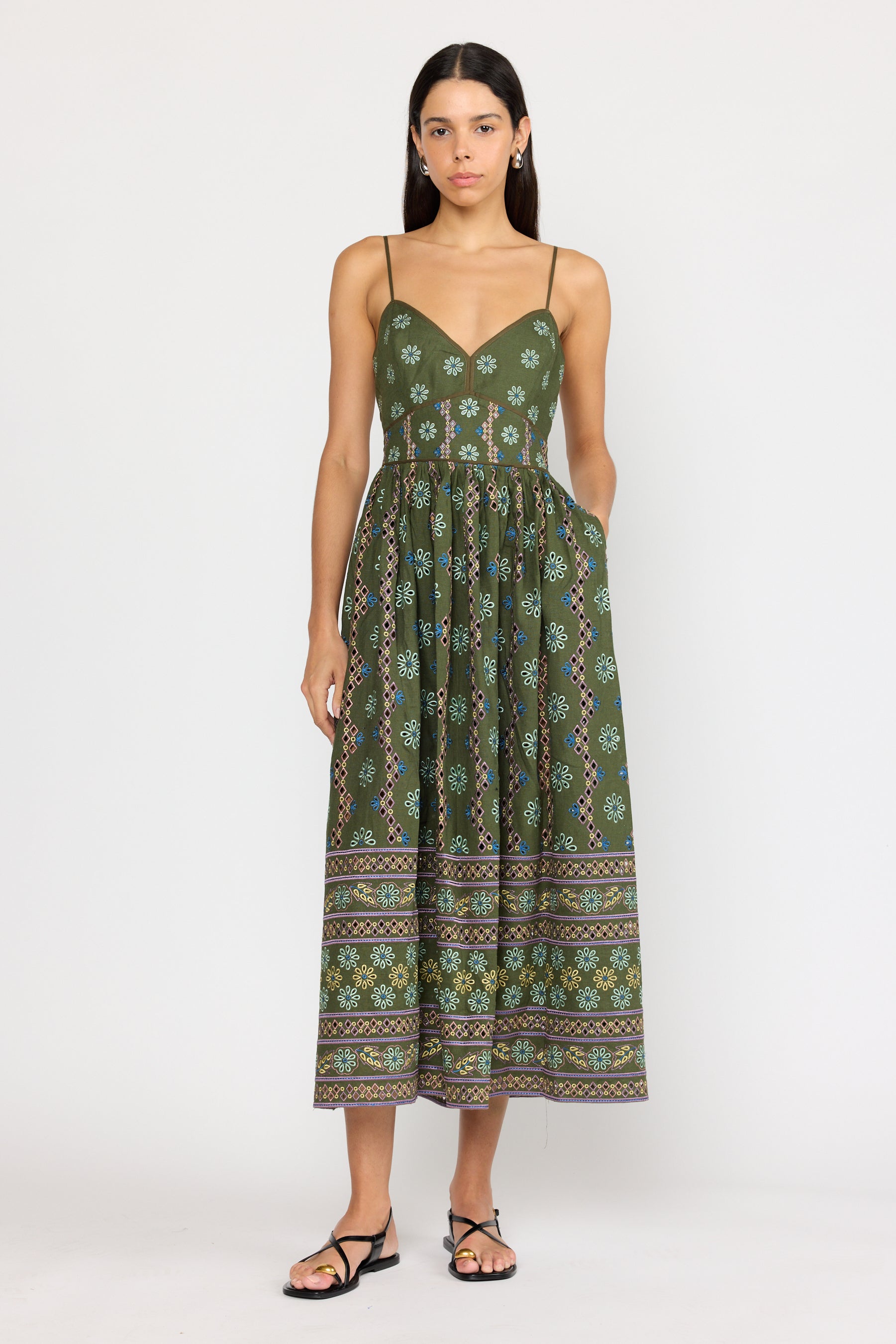 Laurel Dress - Capri Olive