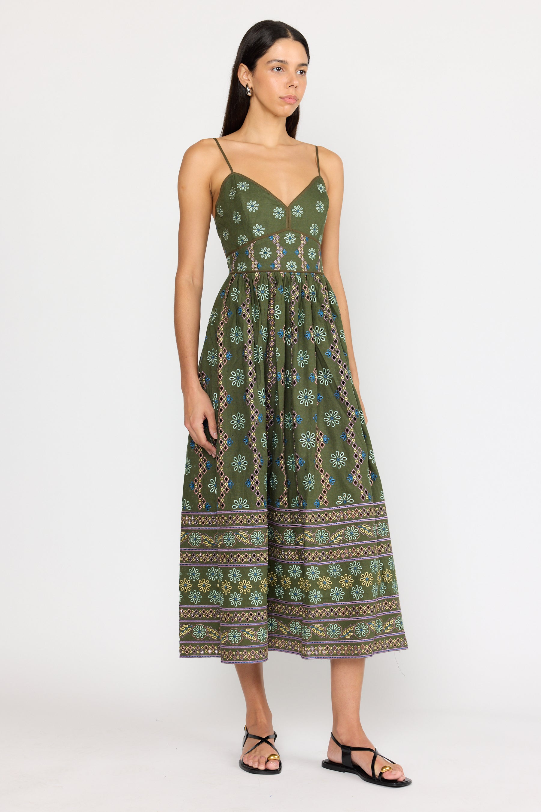 Laurel Dress - Capri Olive