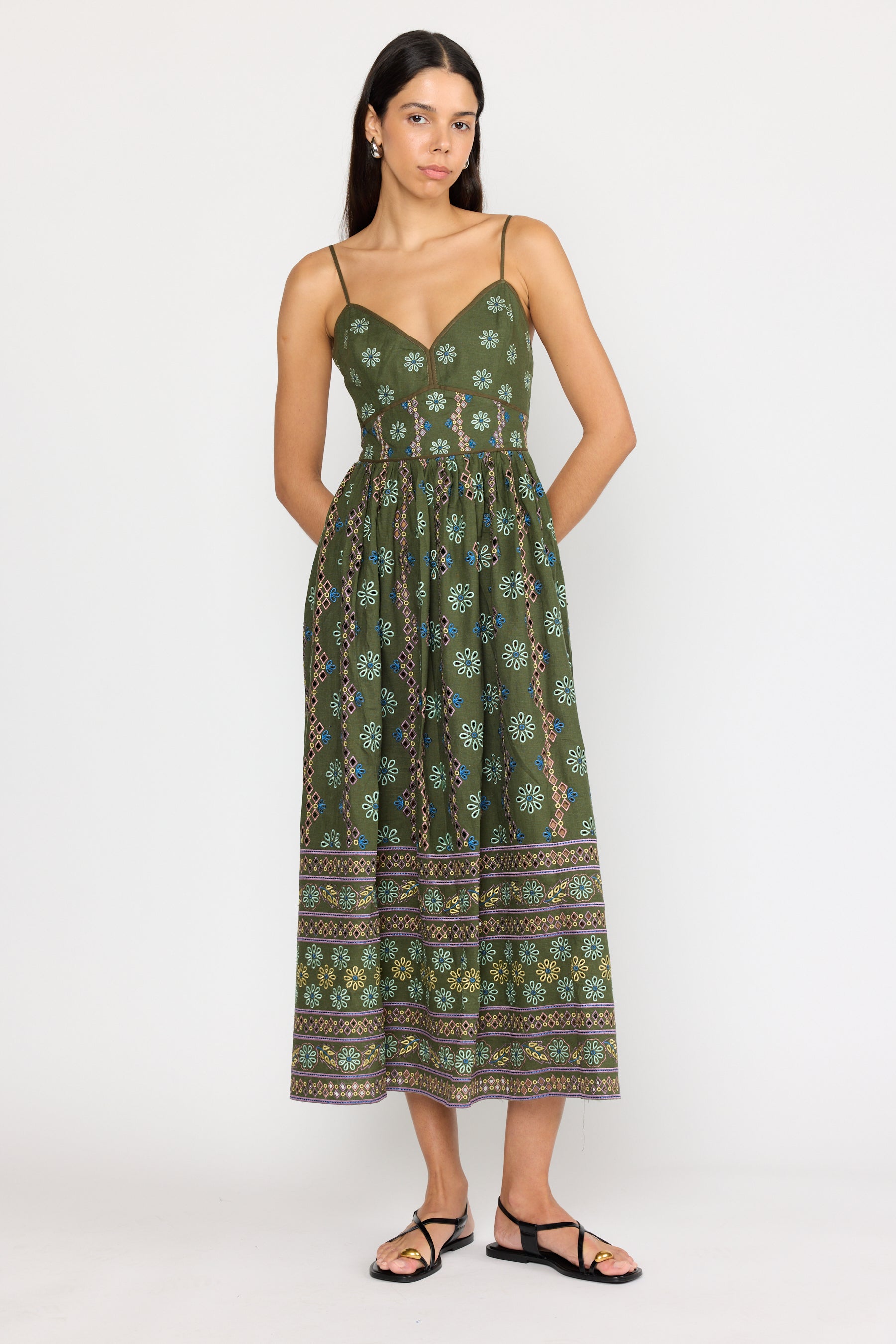 Laurel Dress - Capri Olive