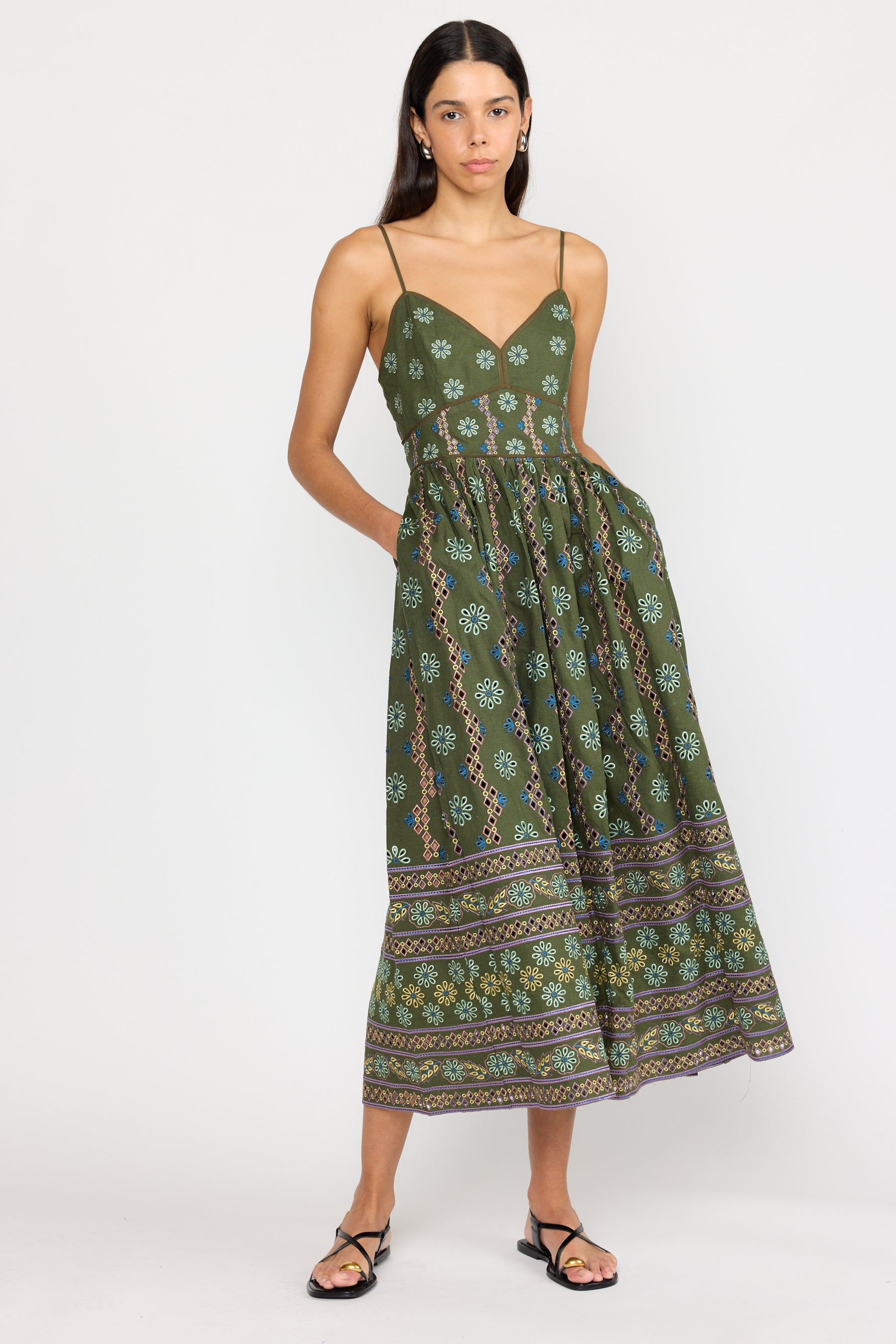 Laurel Dress - Capri Olive