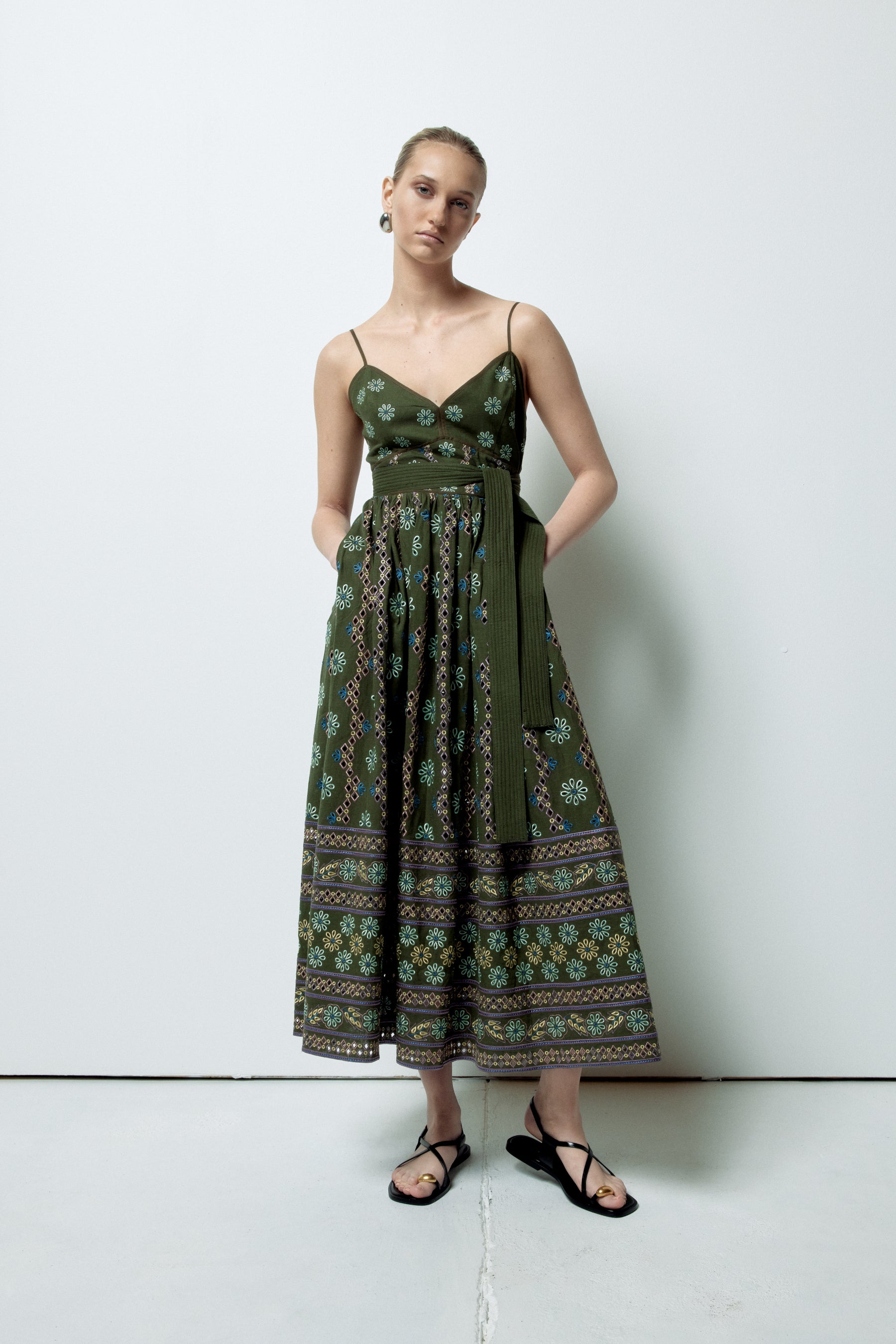 Laurel Dress - Capri Olive