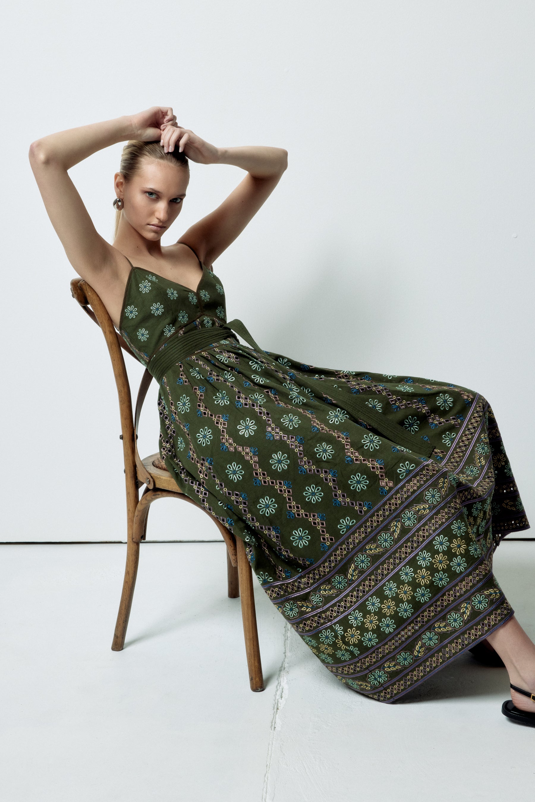 Laurel Dress - Capri Olive