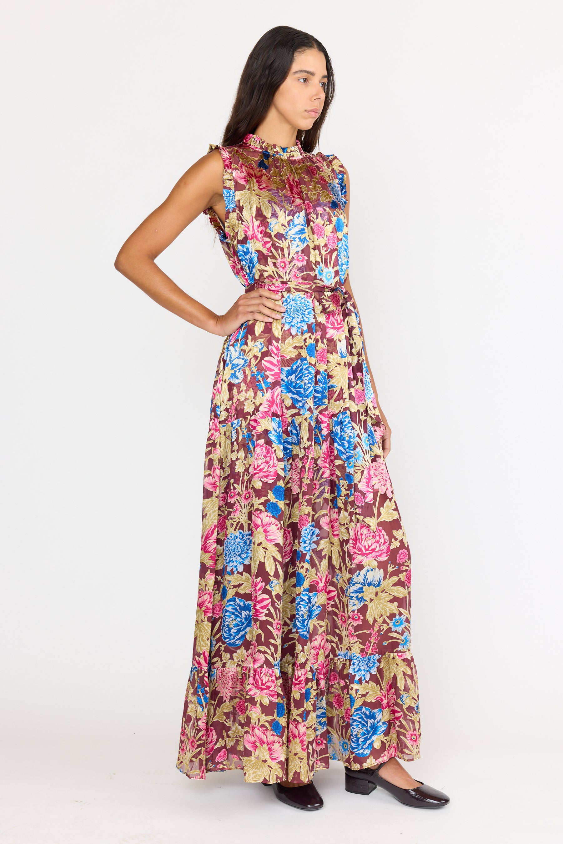 Damien Dress - Carmine Floral