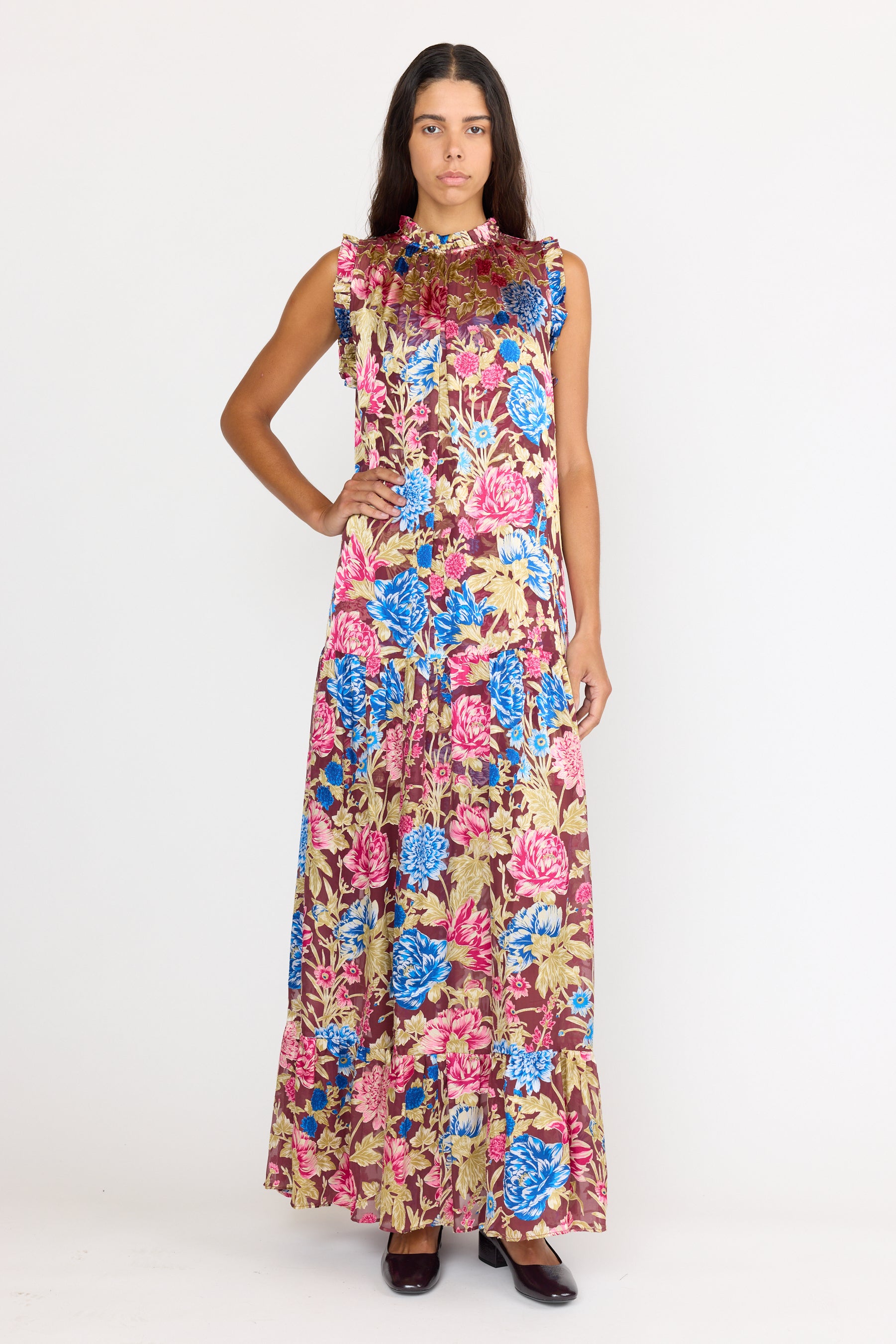 Damien Dress - Carmine Floral