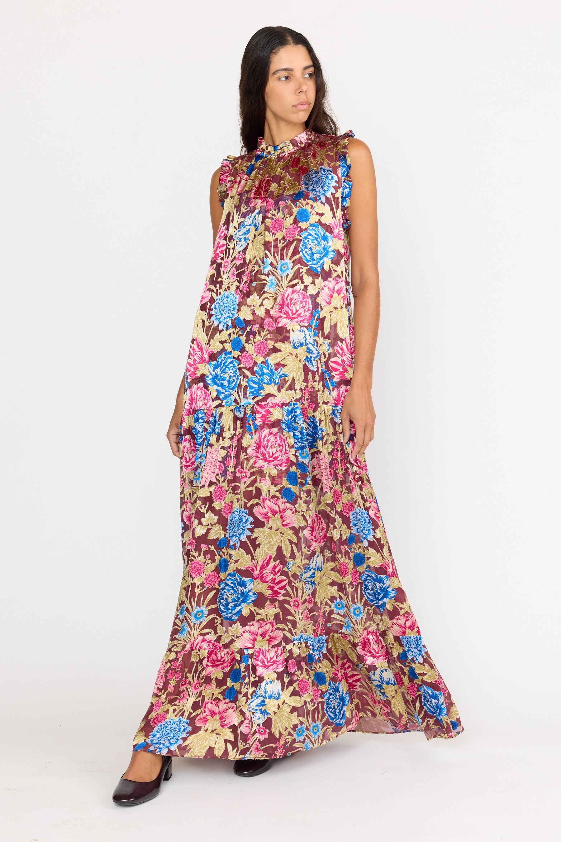 Damien Dress - Carmine Floral