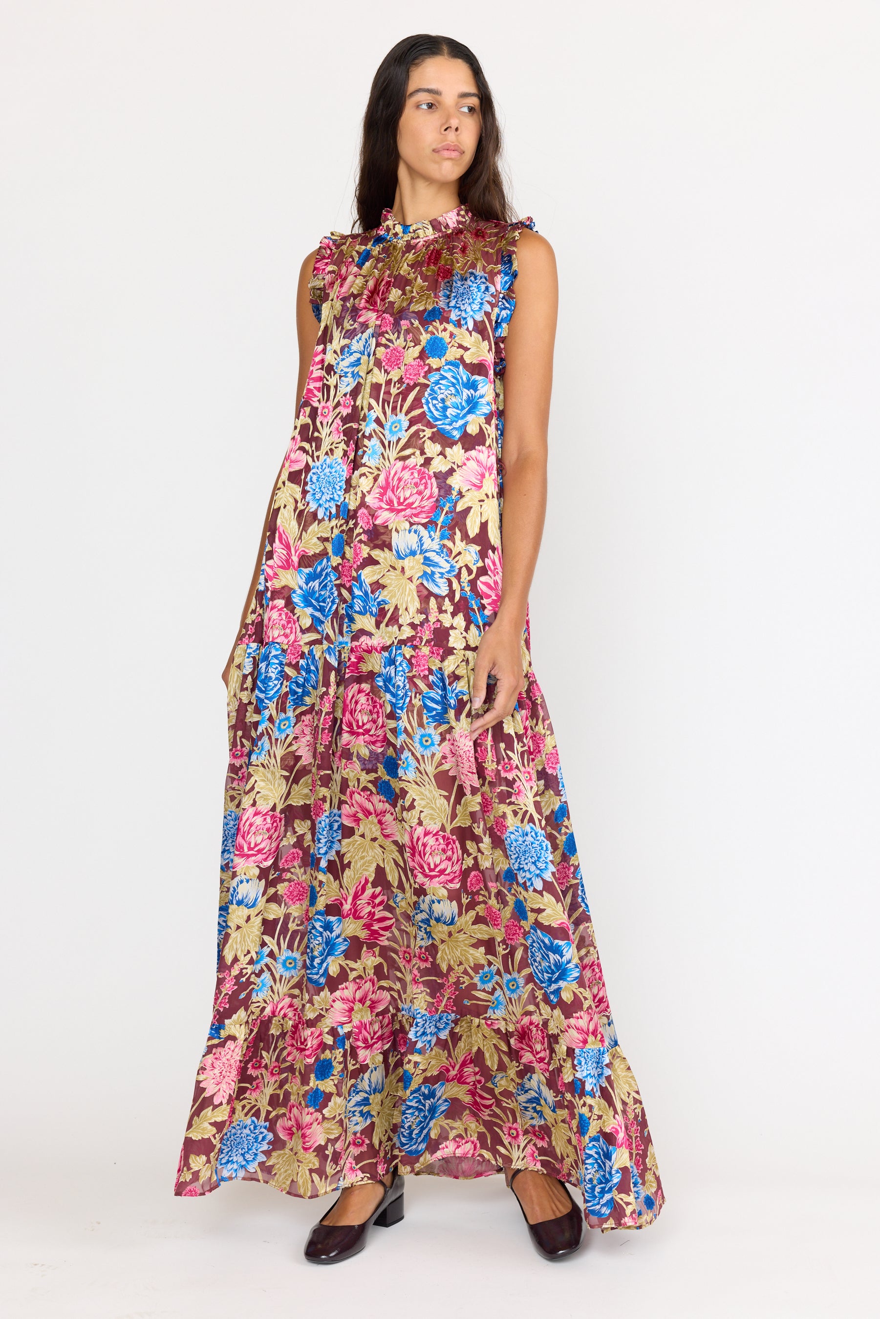 Damien Dress - Carmine Floral