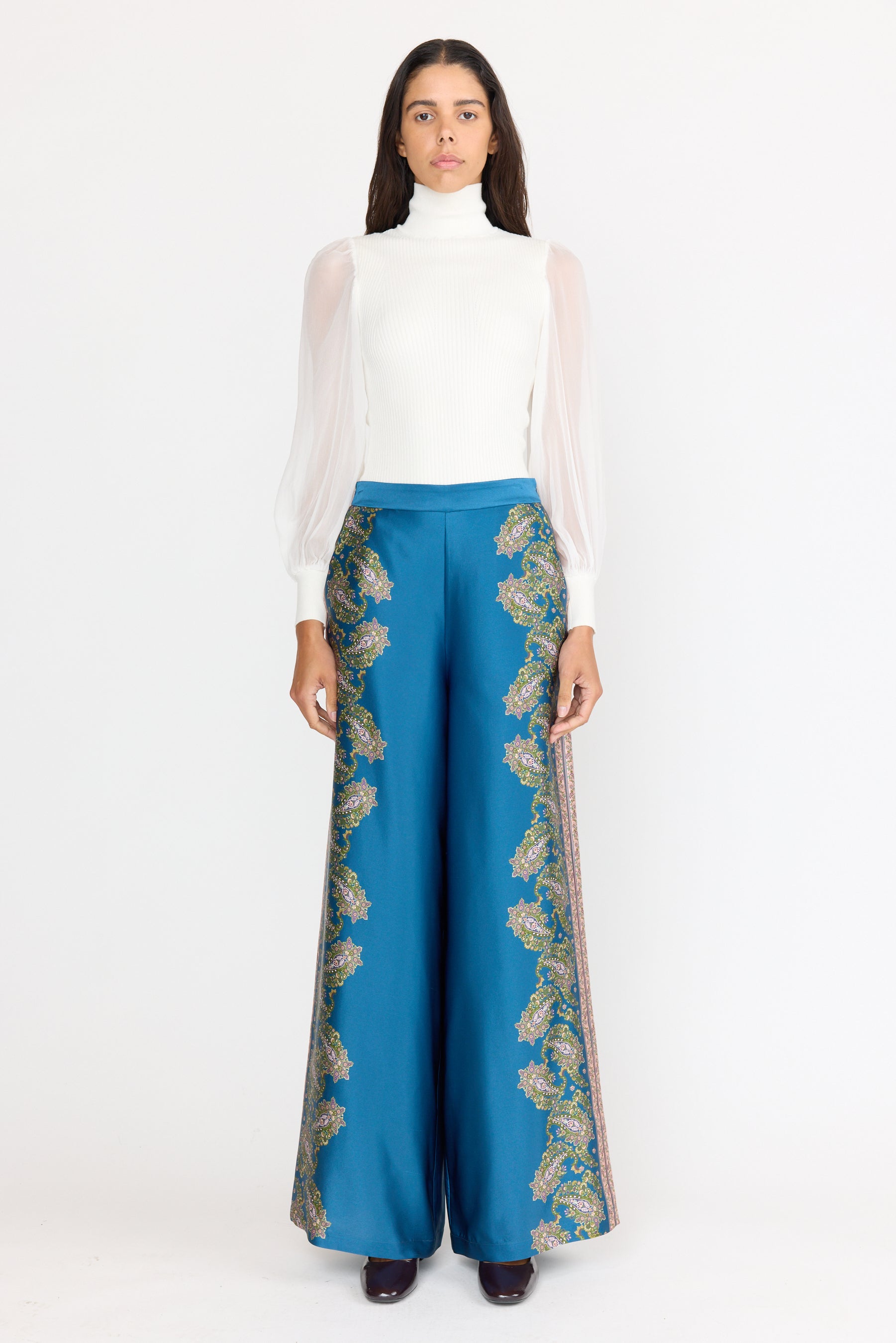 Marta Pant - Prussian Paisley
