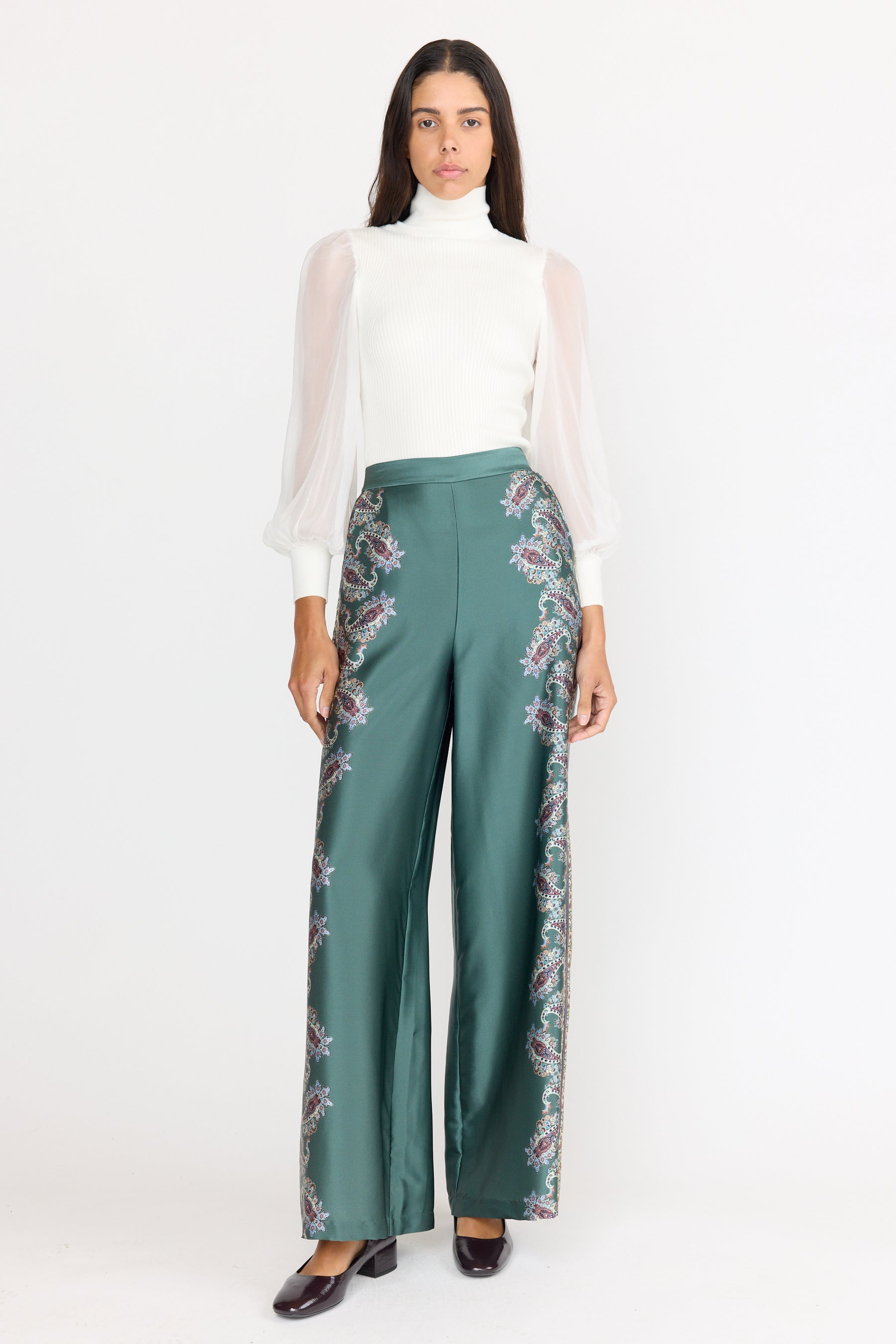 Marta Pant - Reseda Paisley