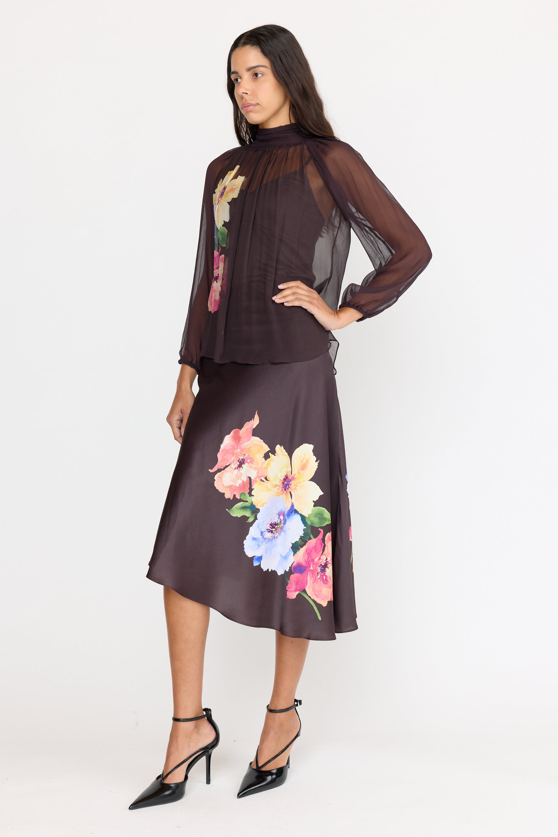 Teagan Blouse - Twilight Aster