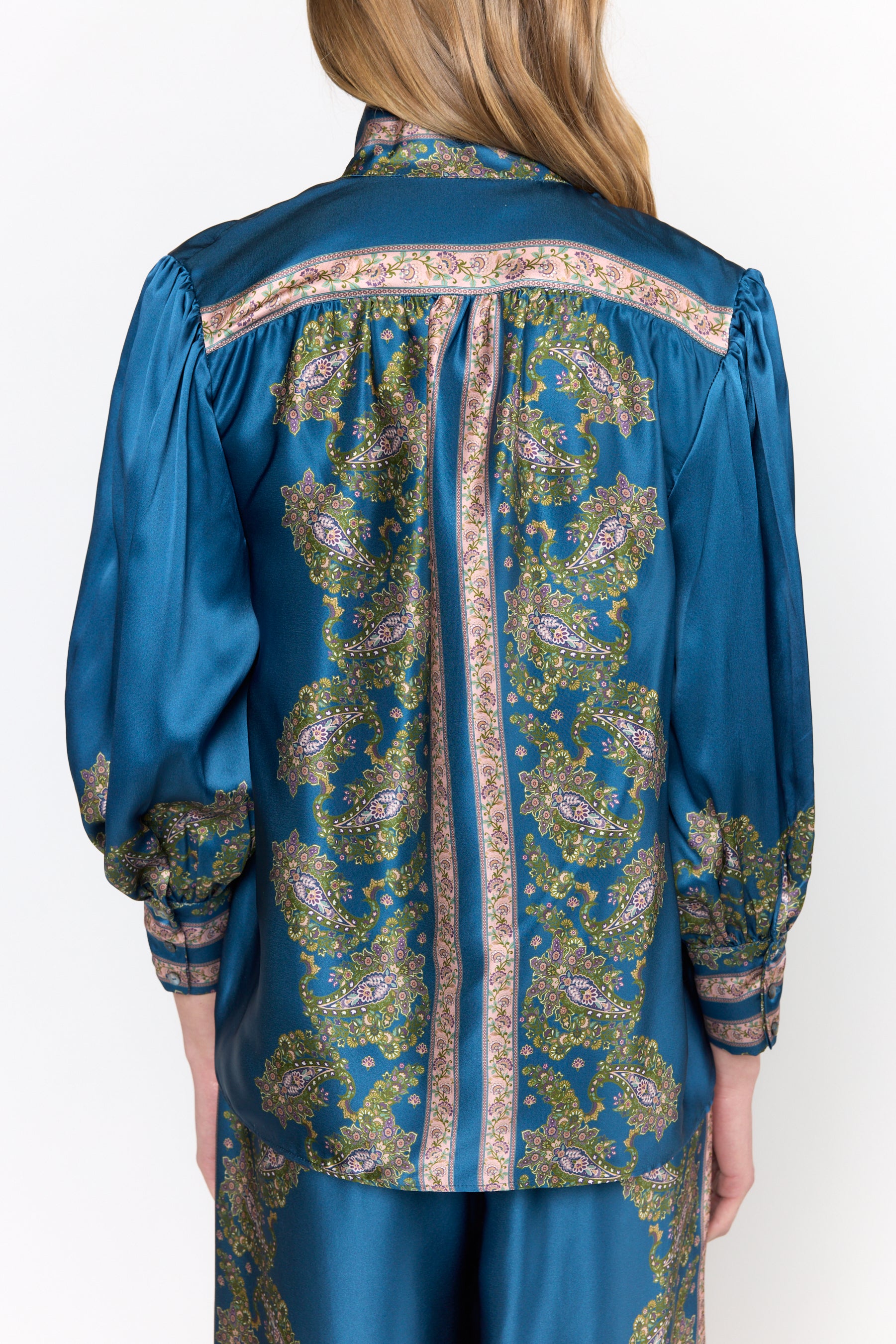 Paloma Top - Prussian Paisley