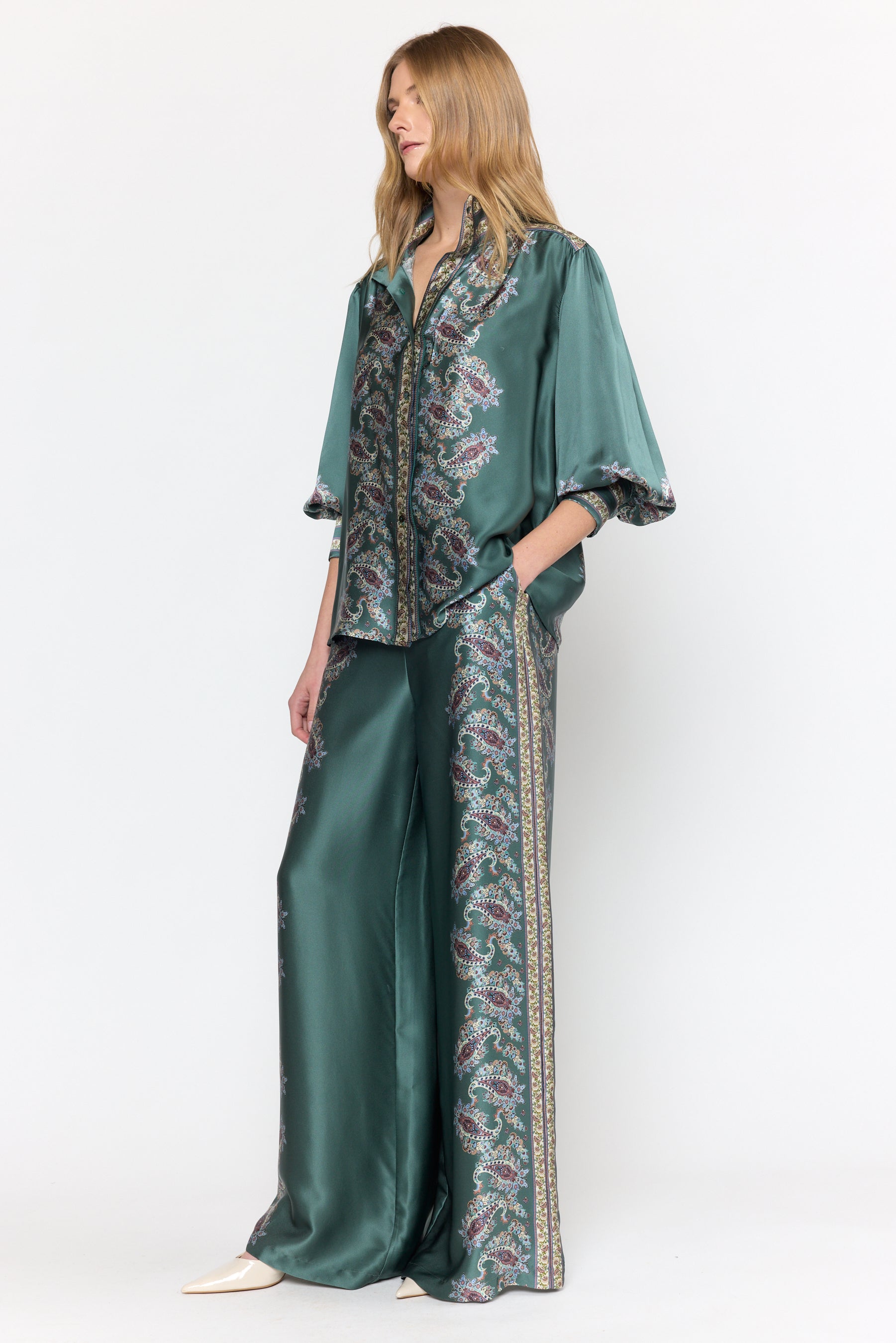Paloma Top - Reseda Paisley