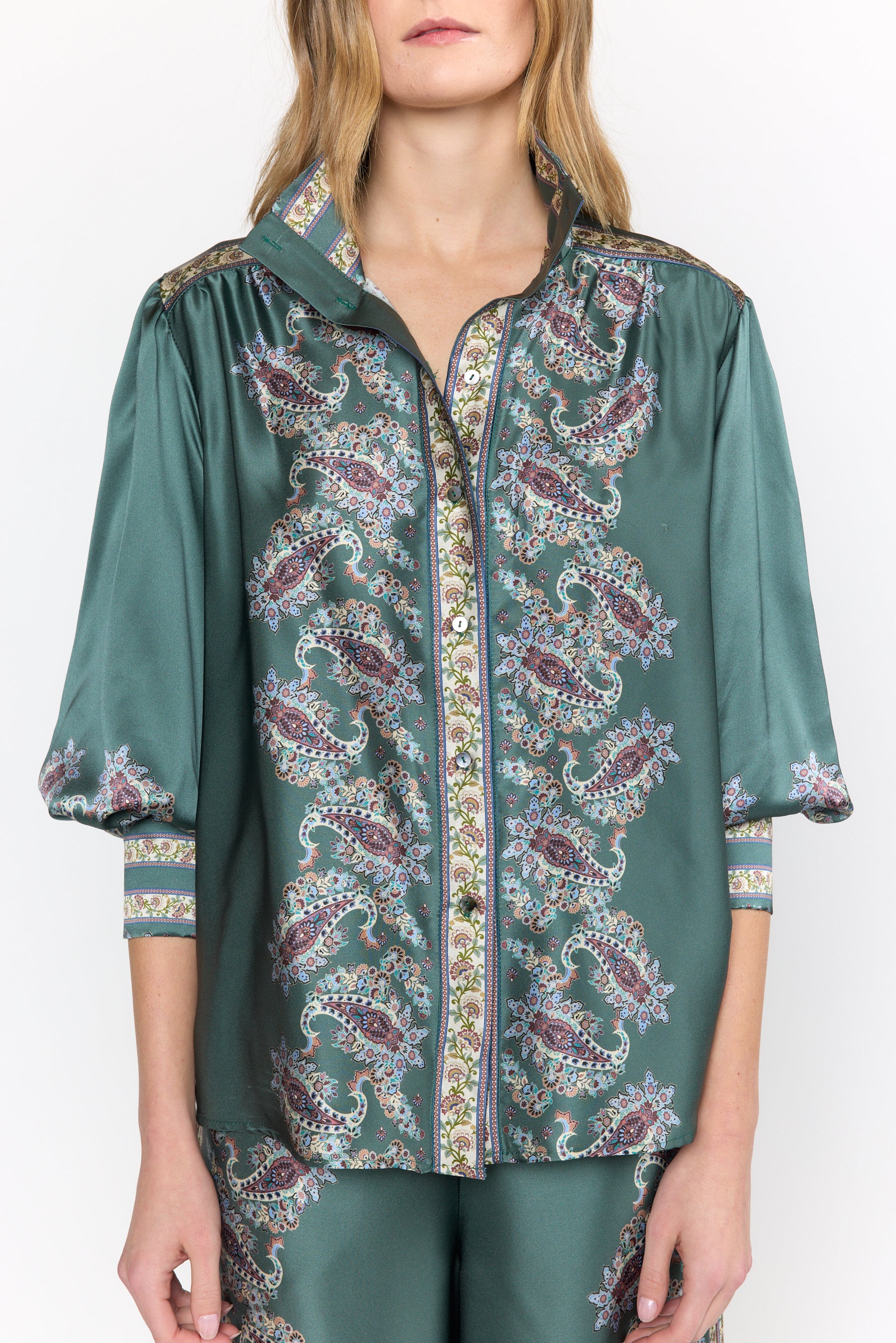 Paloma Top - Reseda Paisley