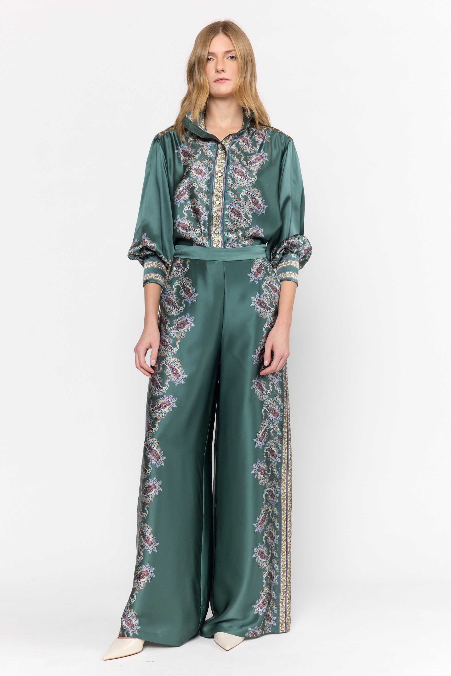 Paloma Top - Reseda Paisley