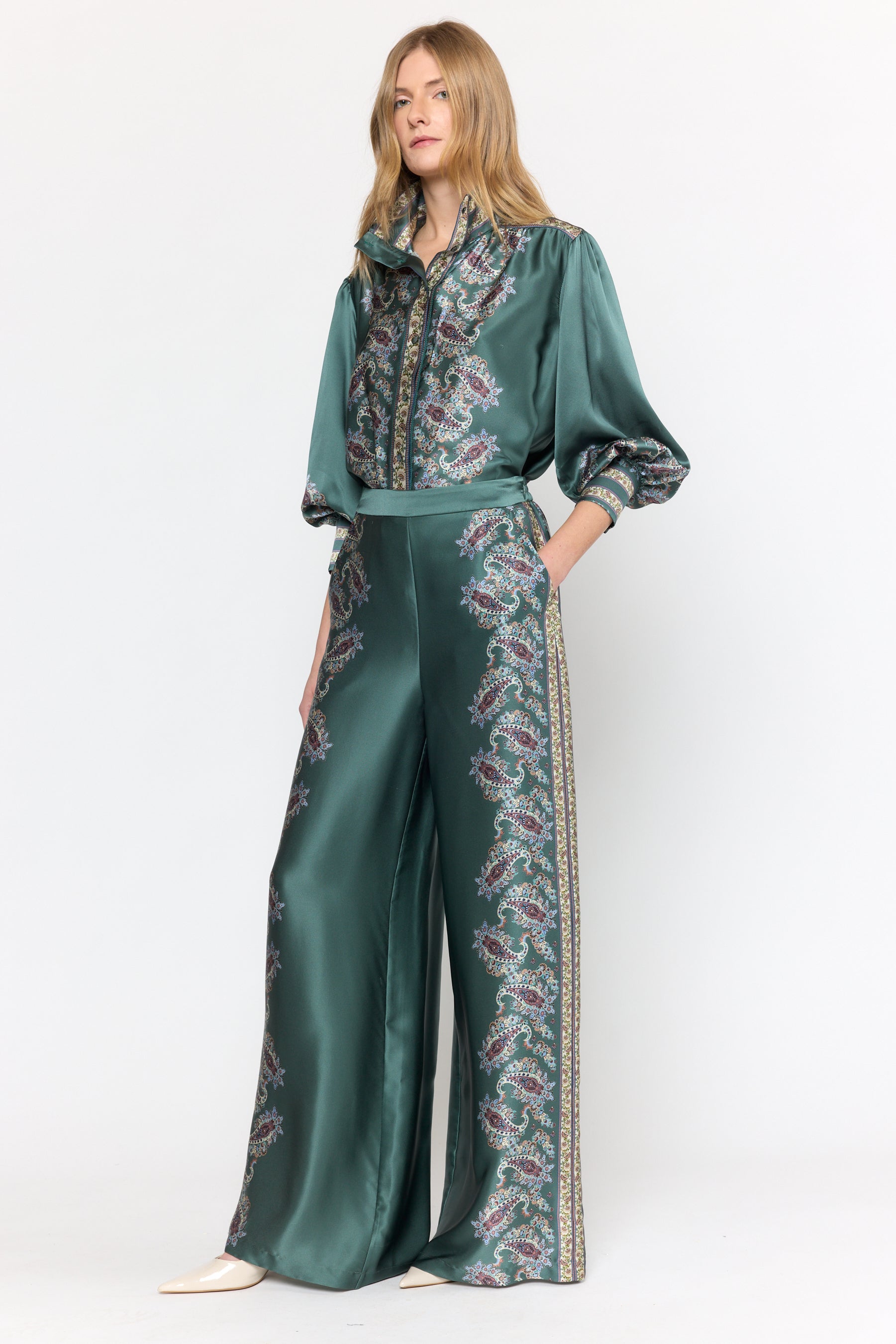 Paloma Top - Reseda Paisley