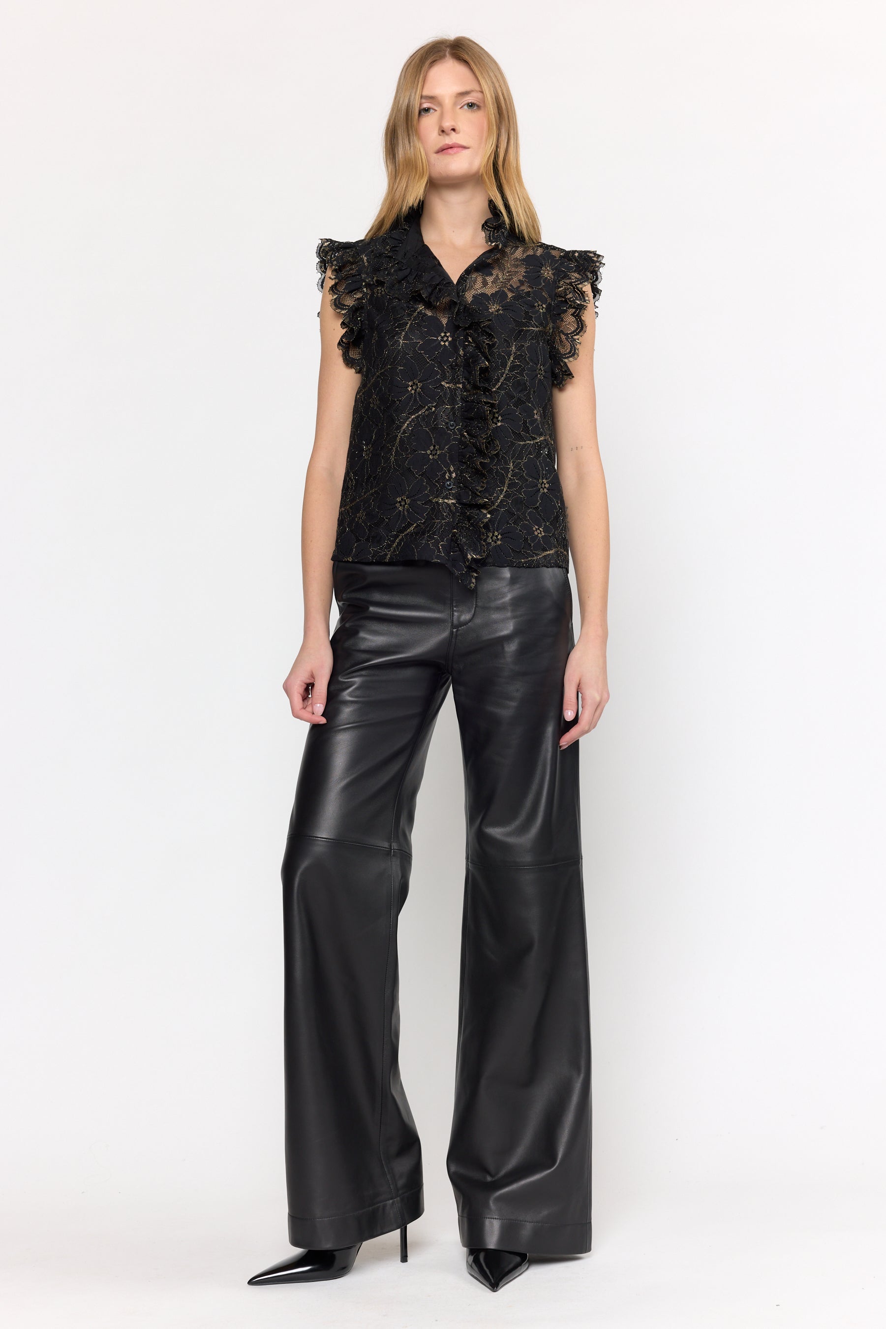 Marfa Top - Black Lace