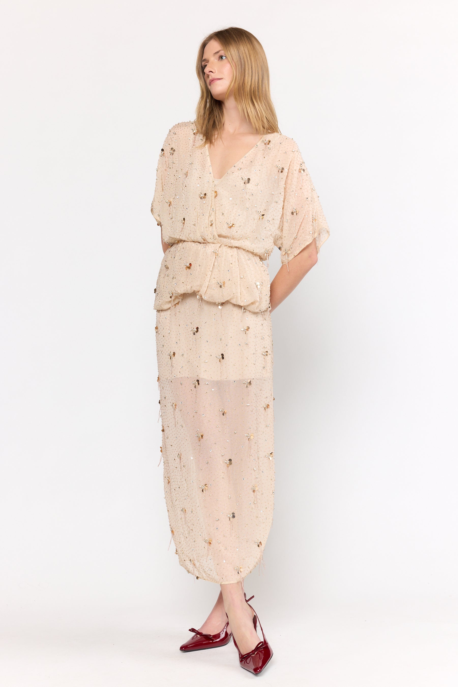 Palmer Blouse - Starlight Nude