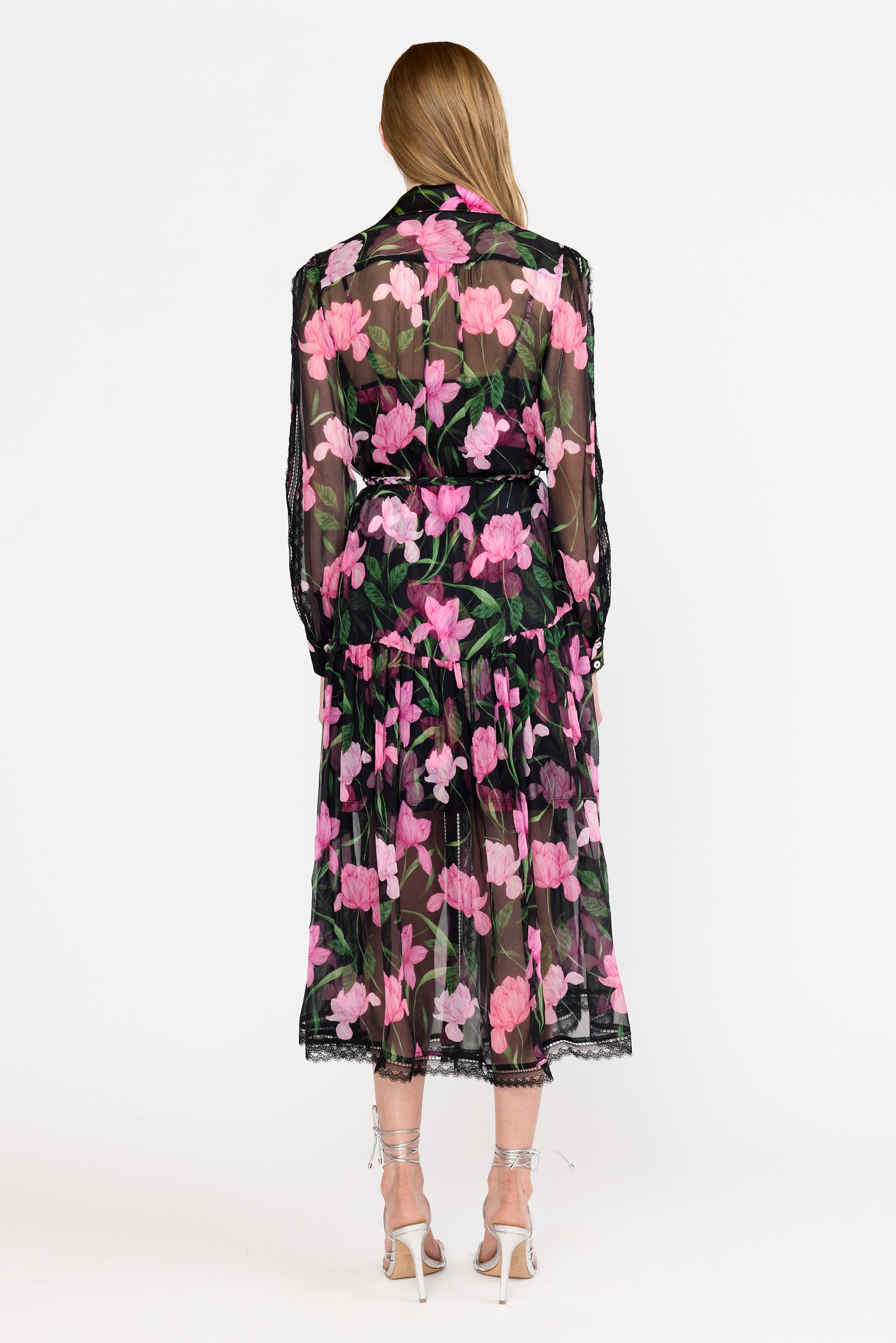 Kristina Dress - Onyx Florette