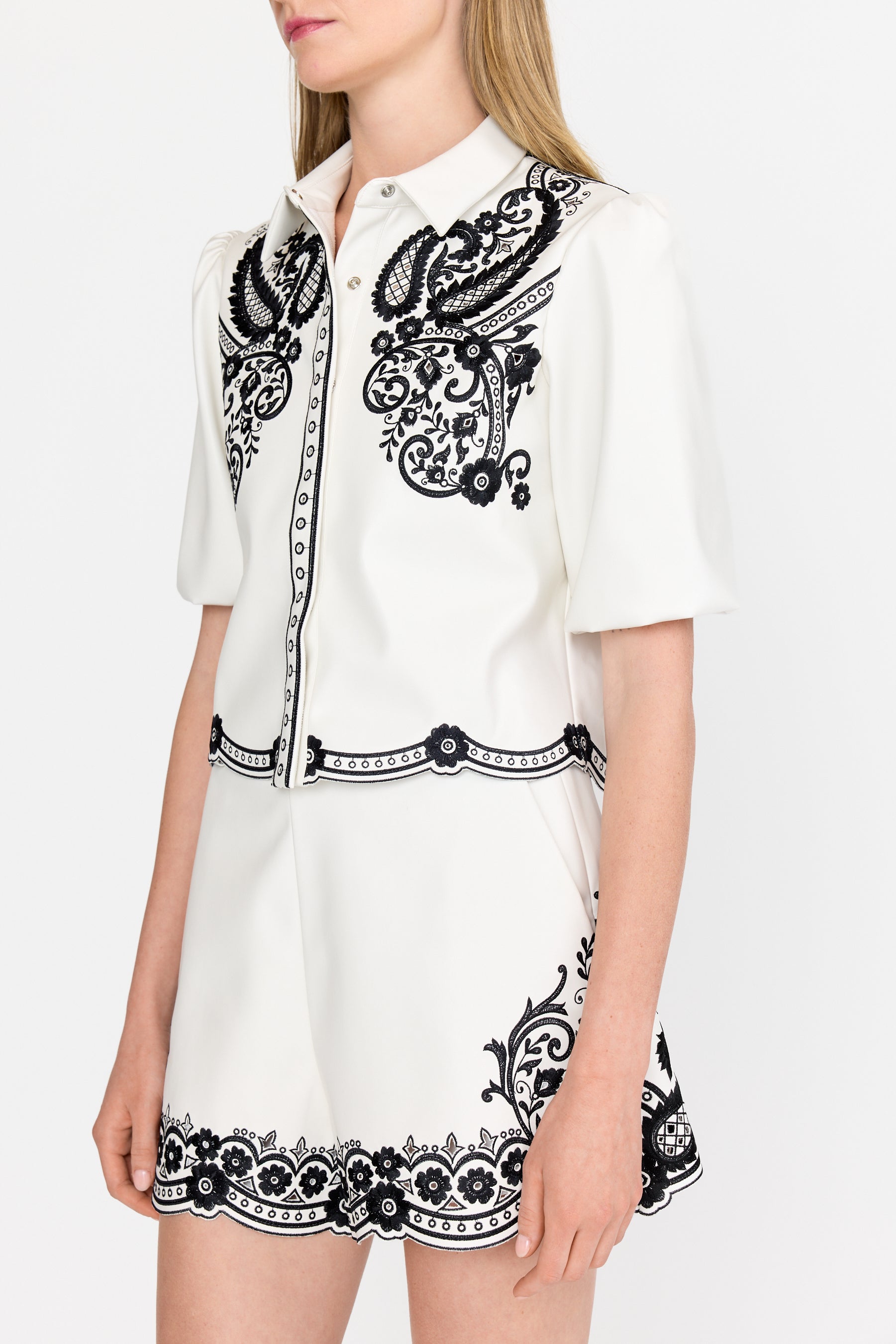 Gracie Top - Black Rosaria