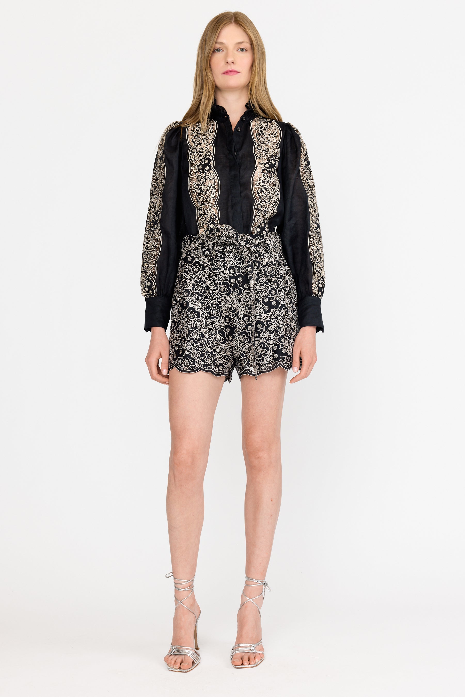 Riley Top - Onyx Embroidery