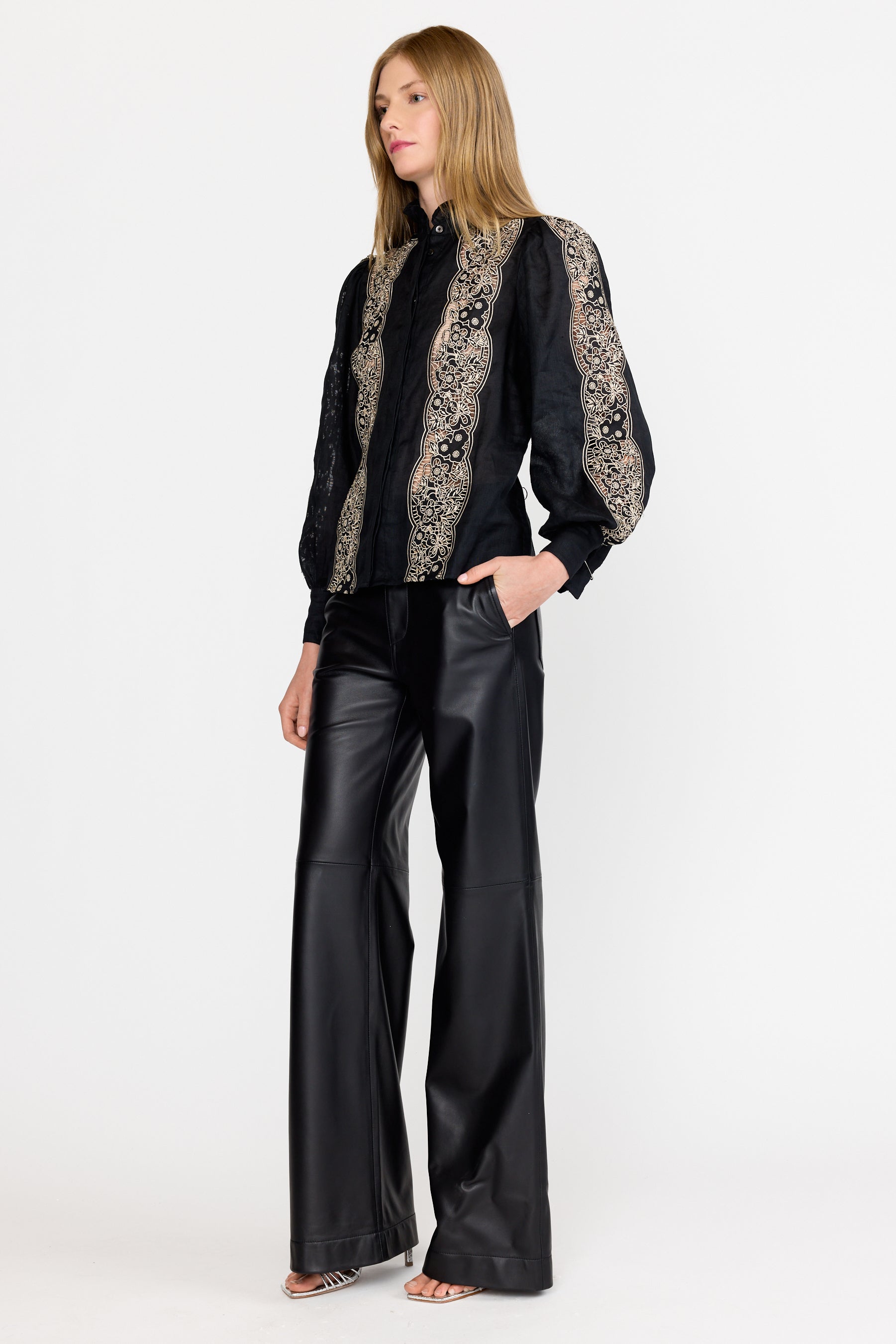 Riley Top - Onyx Embroidery