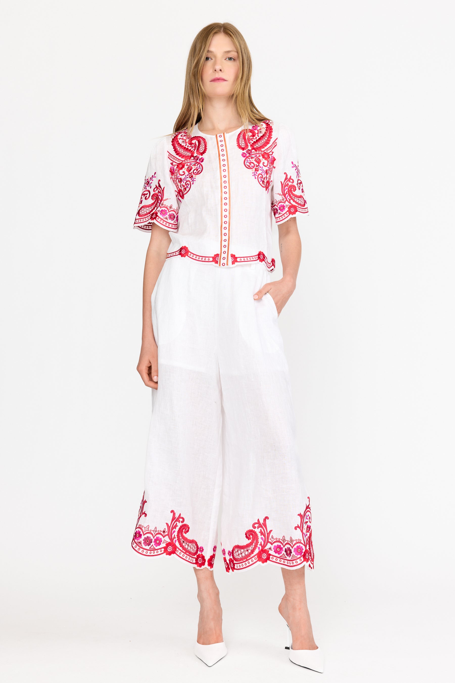 Jane Top - White Rosaria