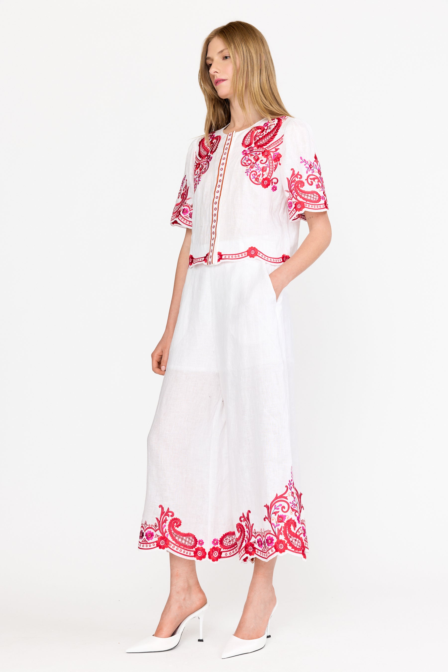 Jane Top - White Rosaria