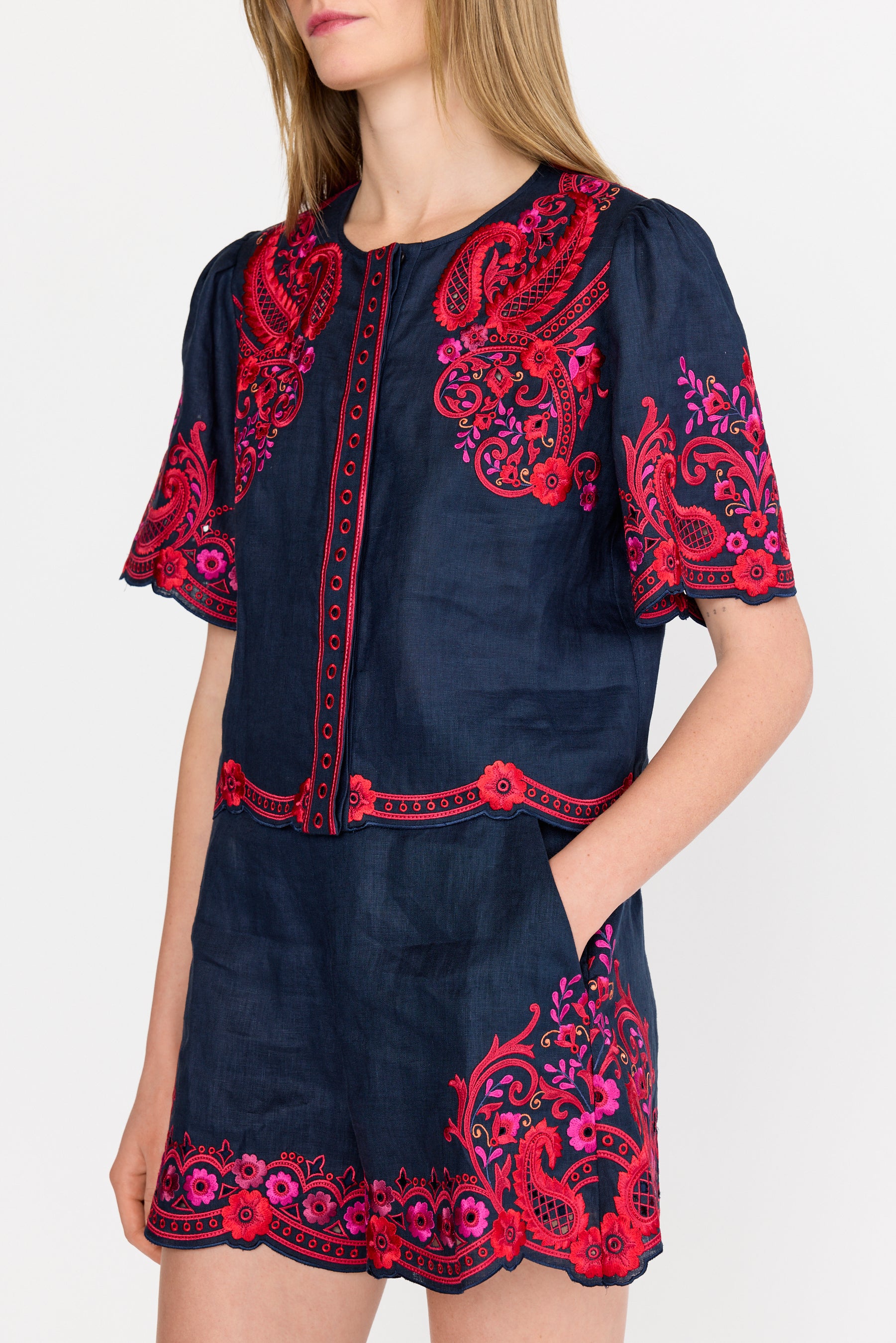 Jane Top - Midnight Rosaria