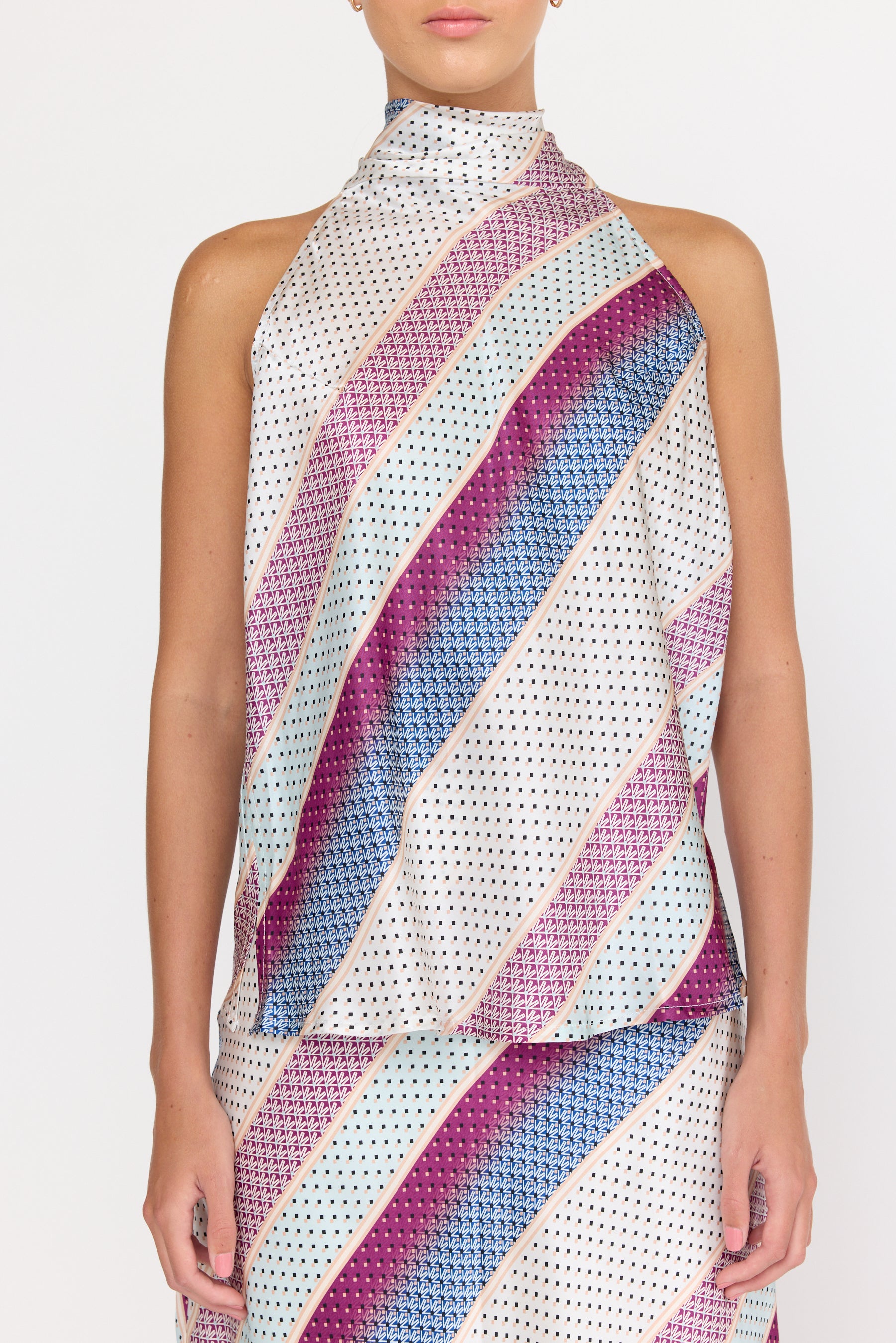 Kelly Blouse - Coastal Stripe