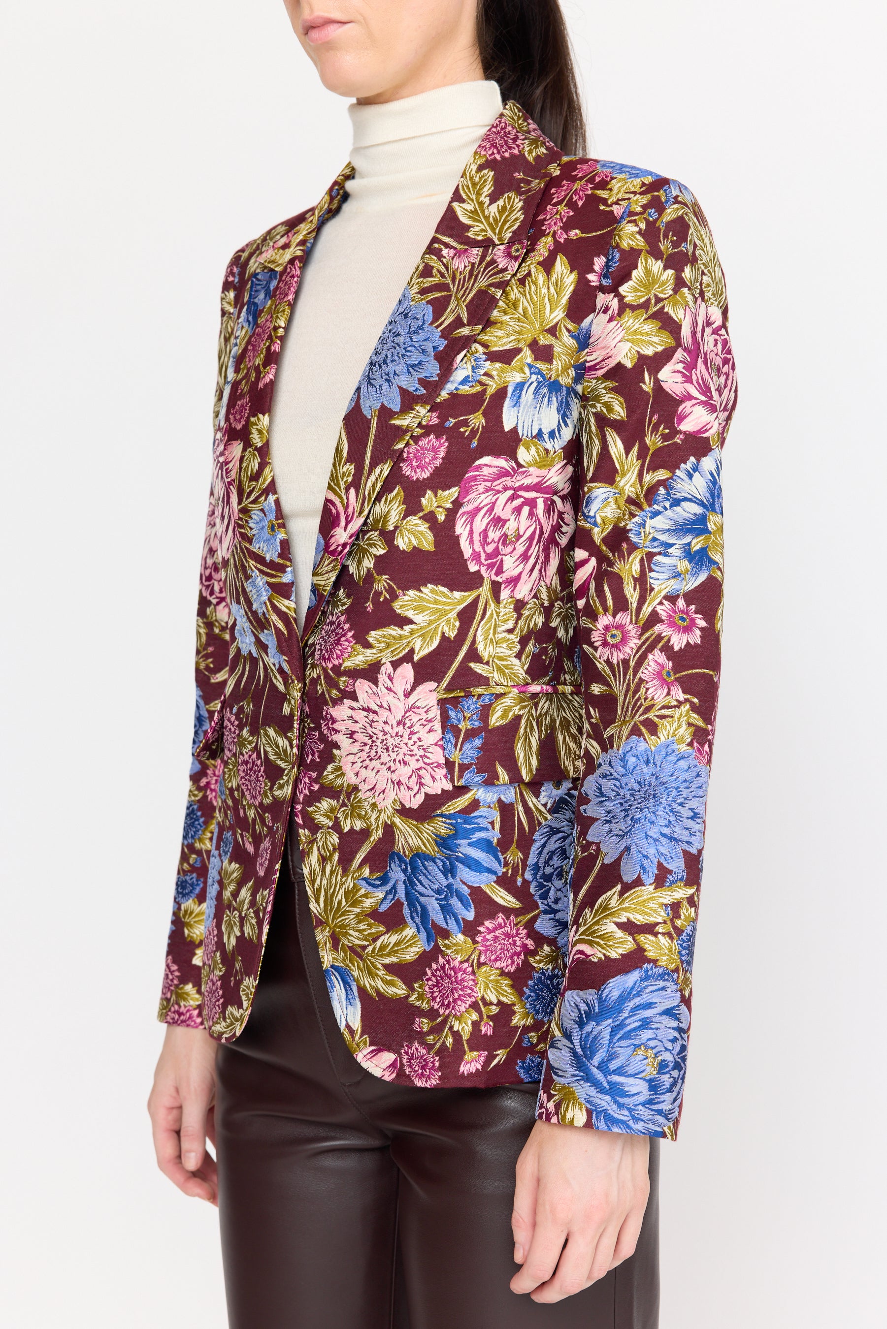 Soraya Blazer - Carmine Floral