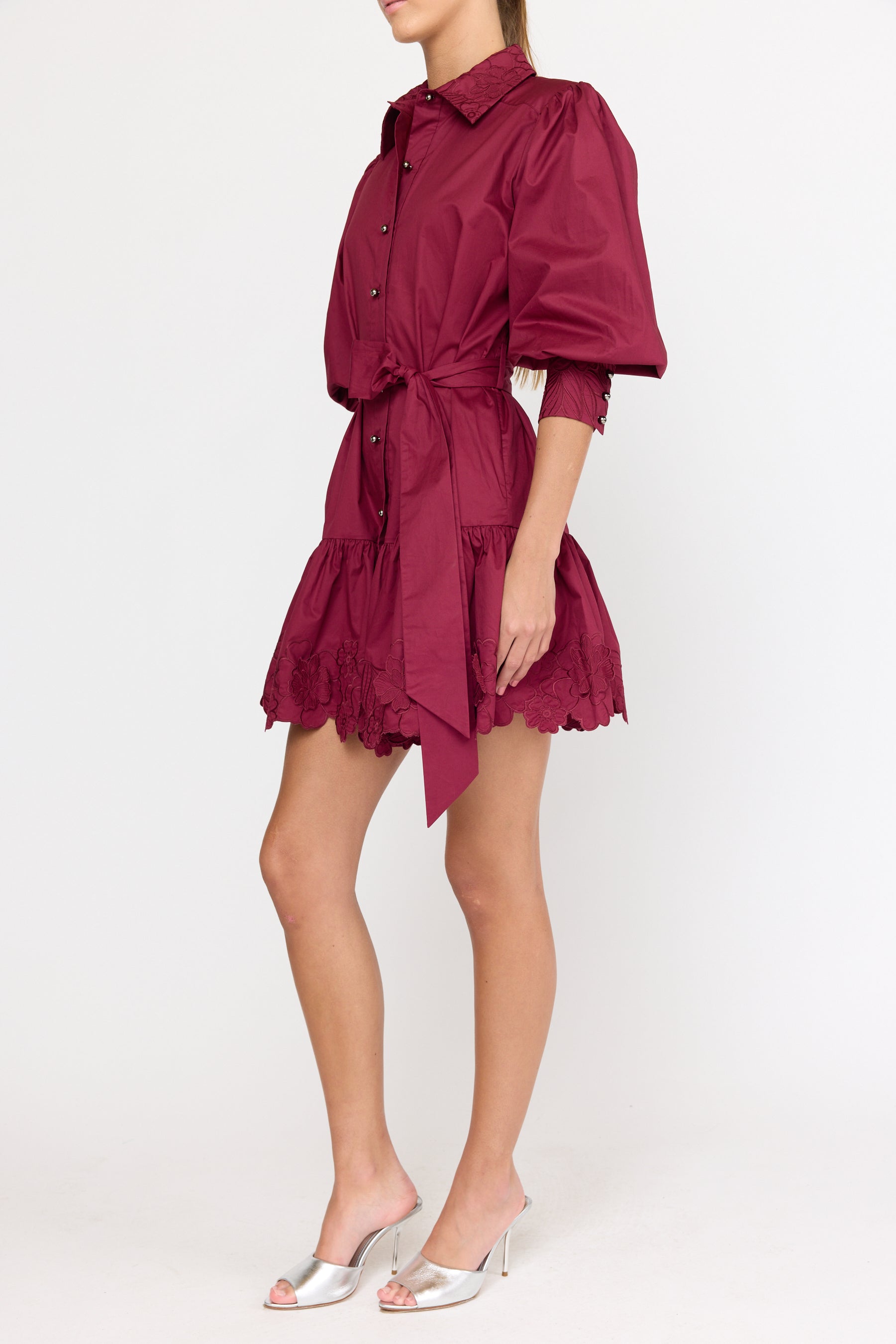 Norie Dress - Maroon