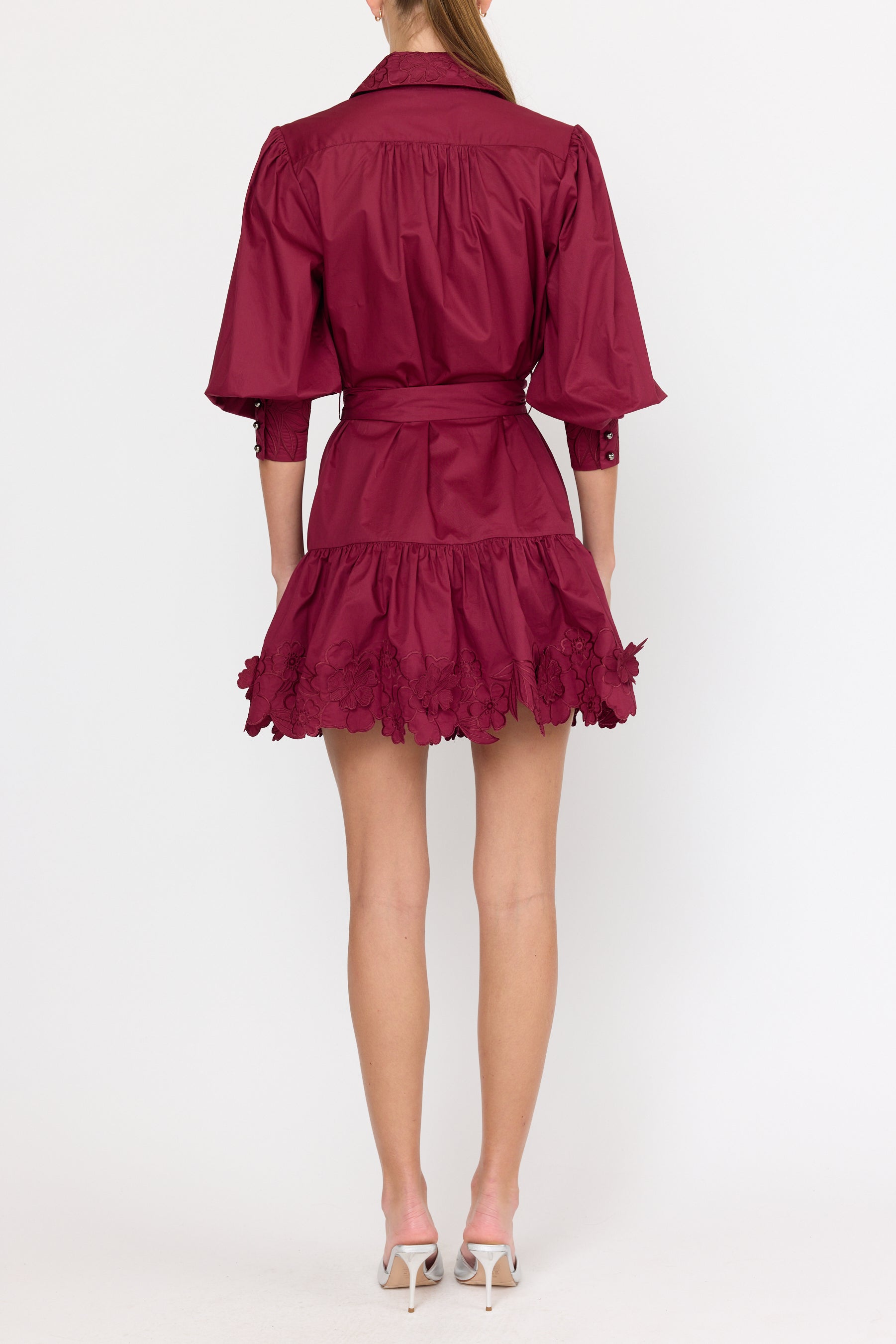 Norie Dress - Maroon