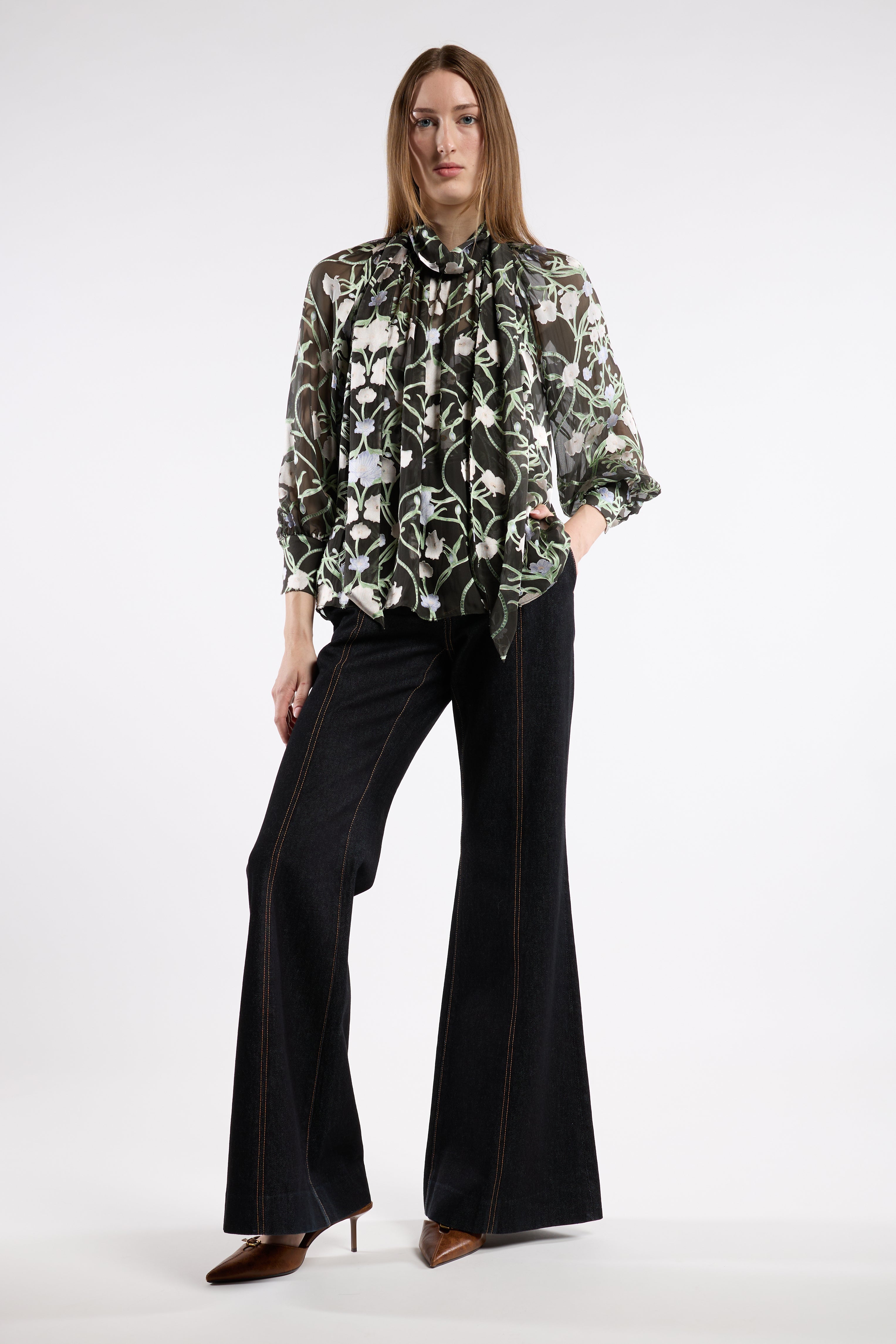 Beatrice Blouse - Winter Orchid