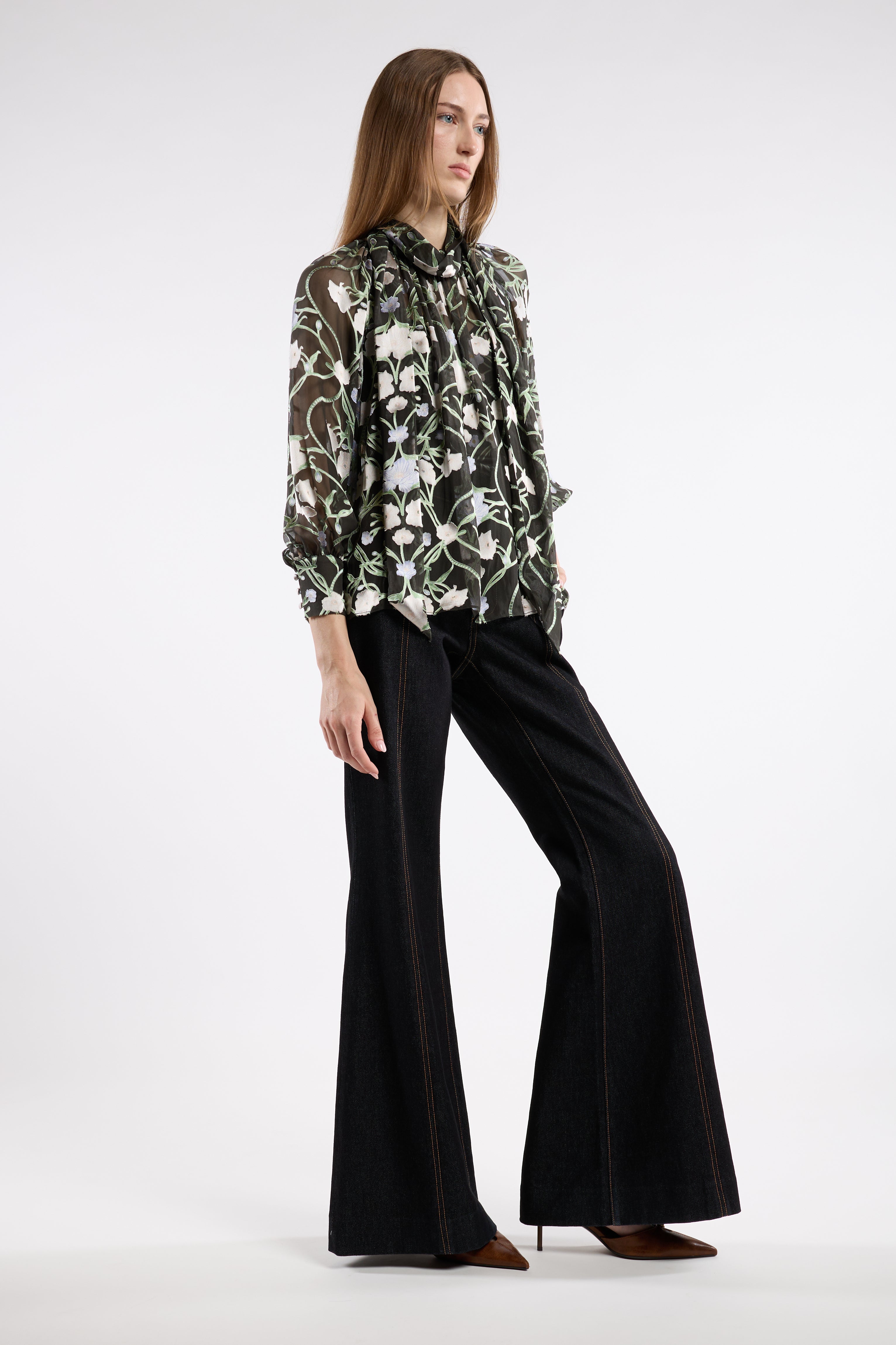 Beatrice Blouse - Winter Orchid