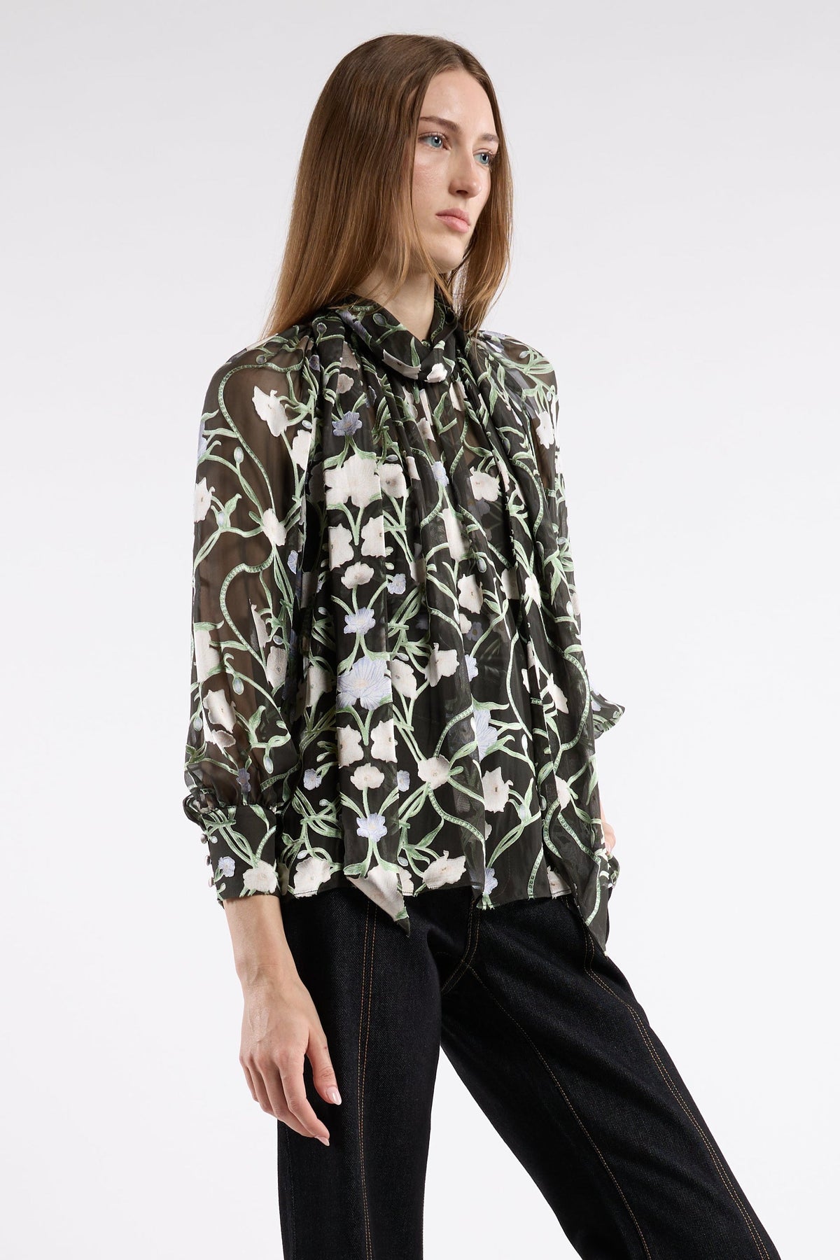Beatrice Blouse - Winter Orchid