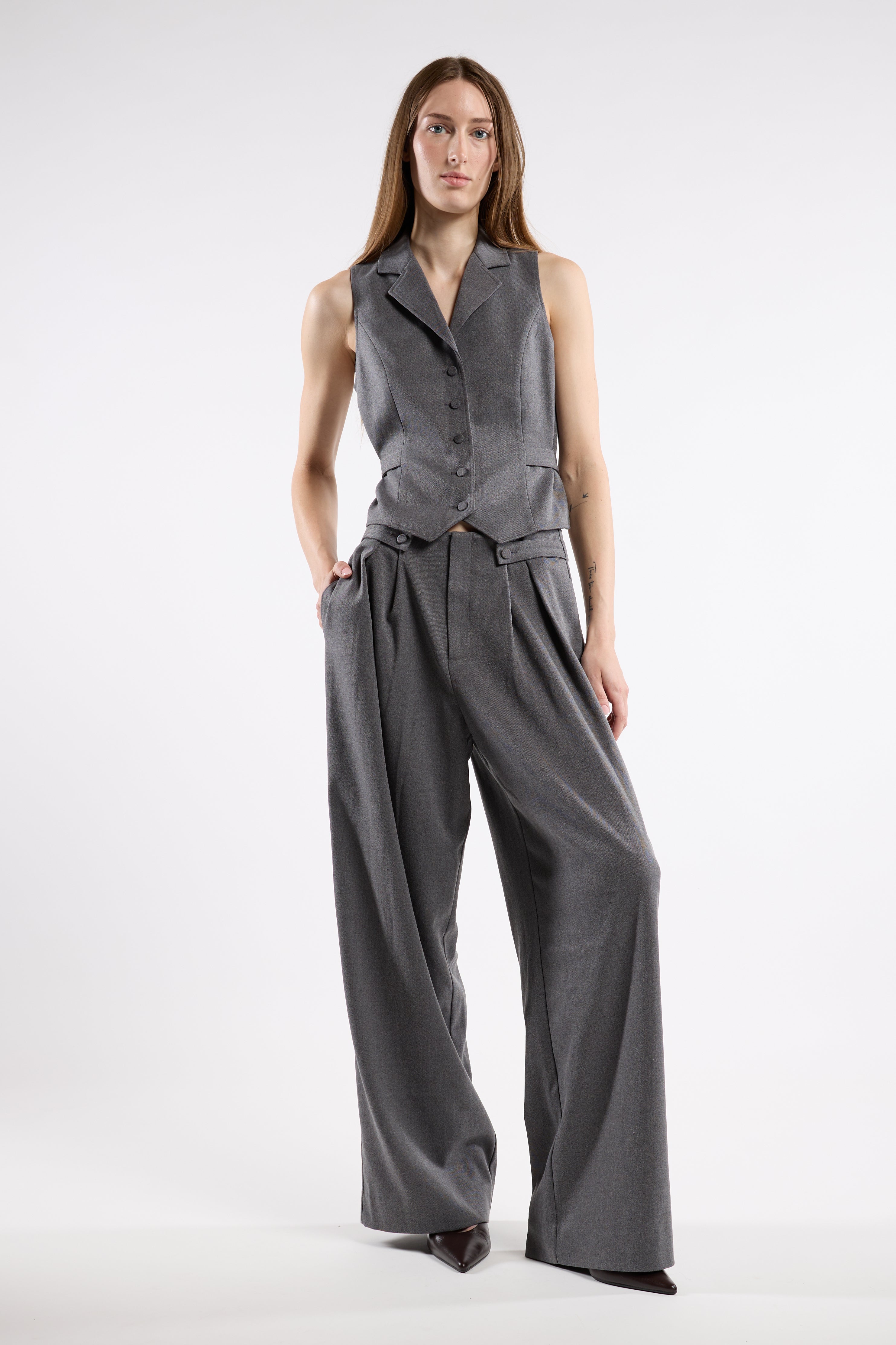 Shelly Vest - Grey