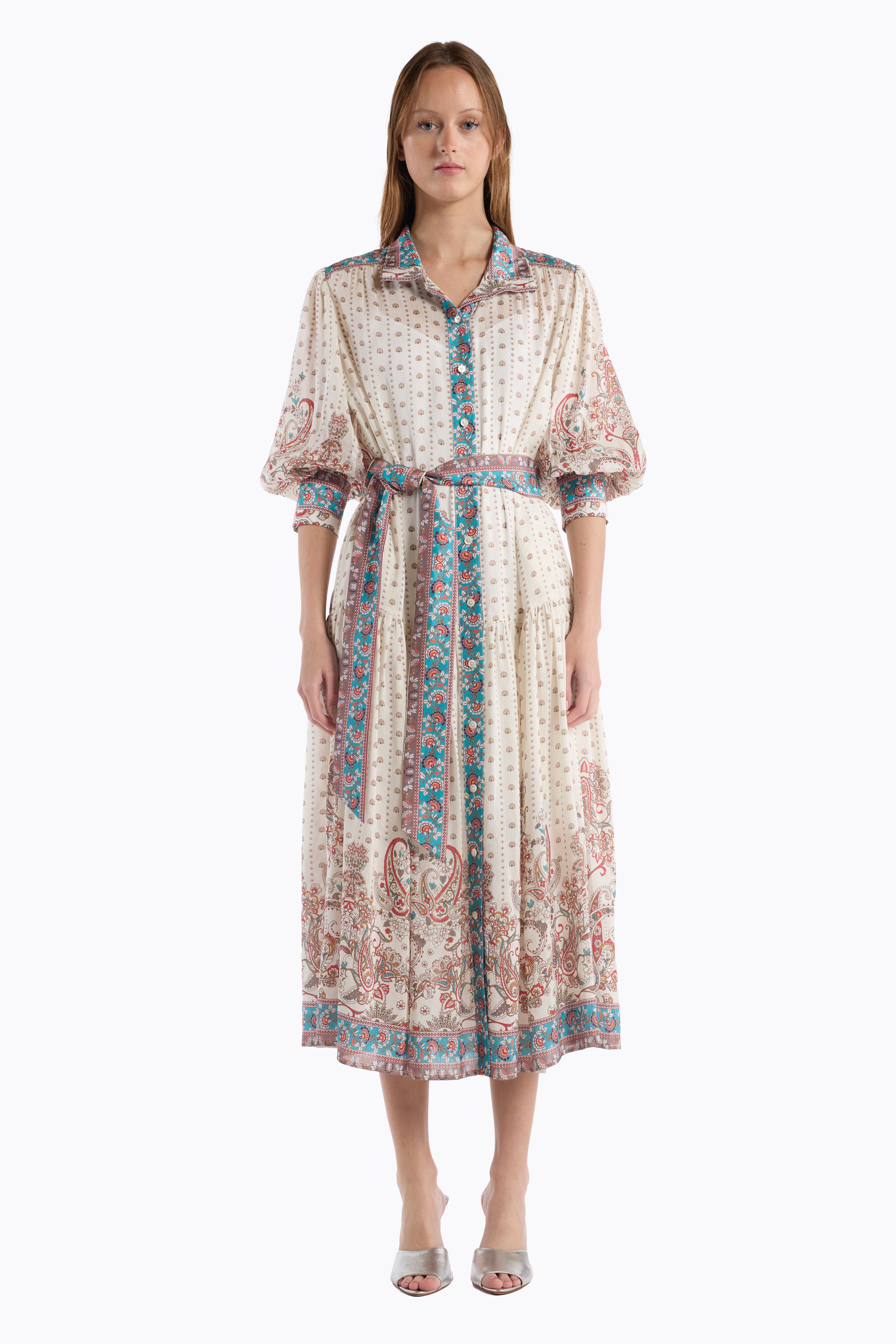 Gail Dress - Ivory Filigree